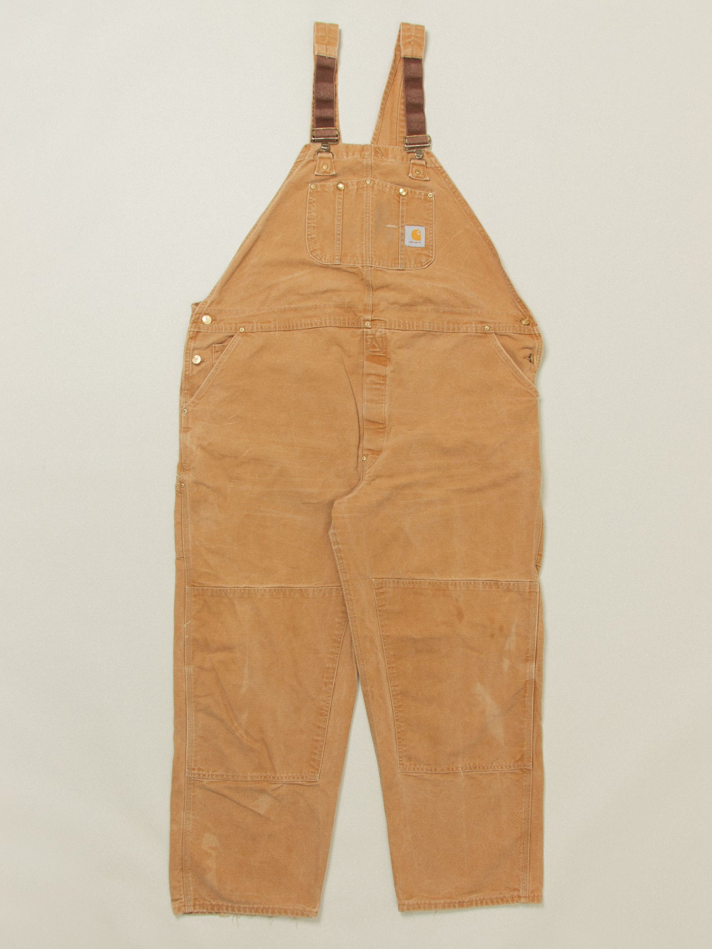 Vtg Carhartt Canvas Overalls - Made in USA (XL)