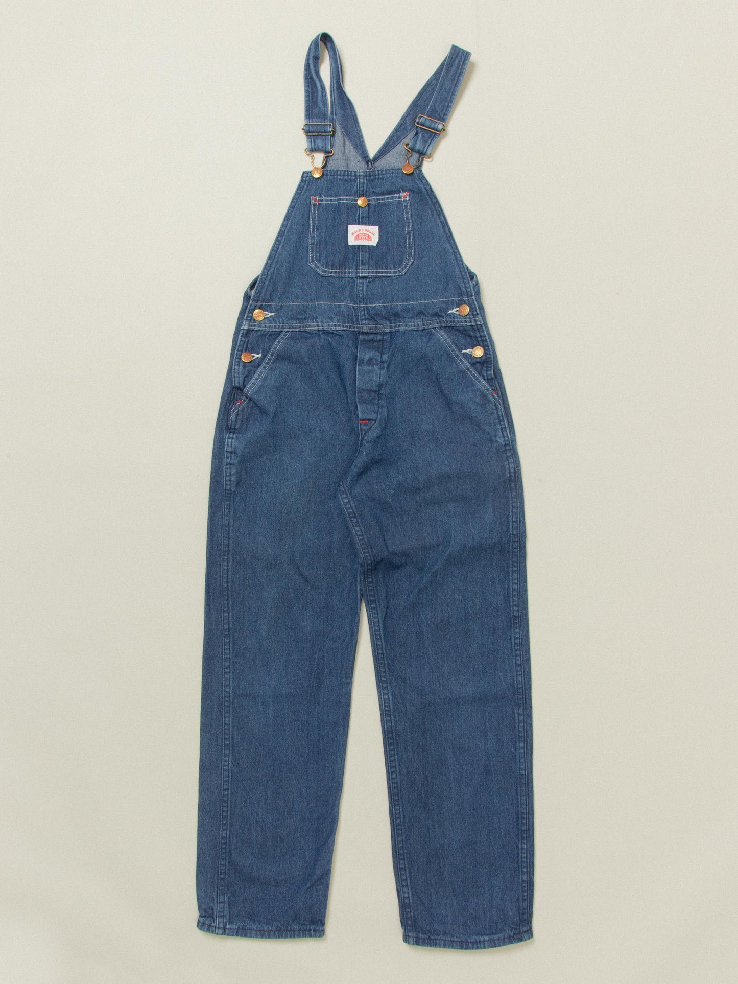 Vtg Round House Denim Overalls - Made in USA (XXS)