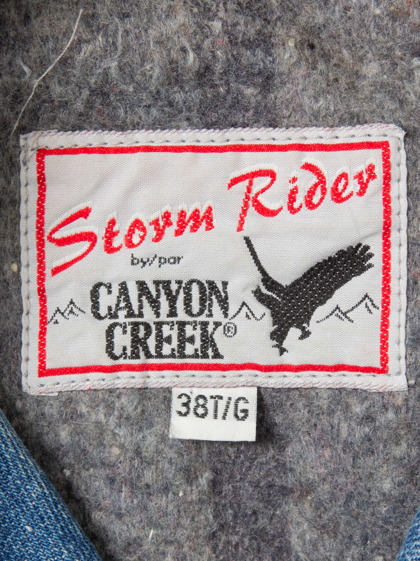 Vtg 1990s Canyon Creek Blanket Lined Denim Jacket (M)