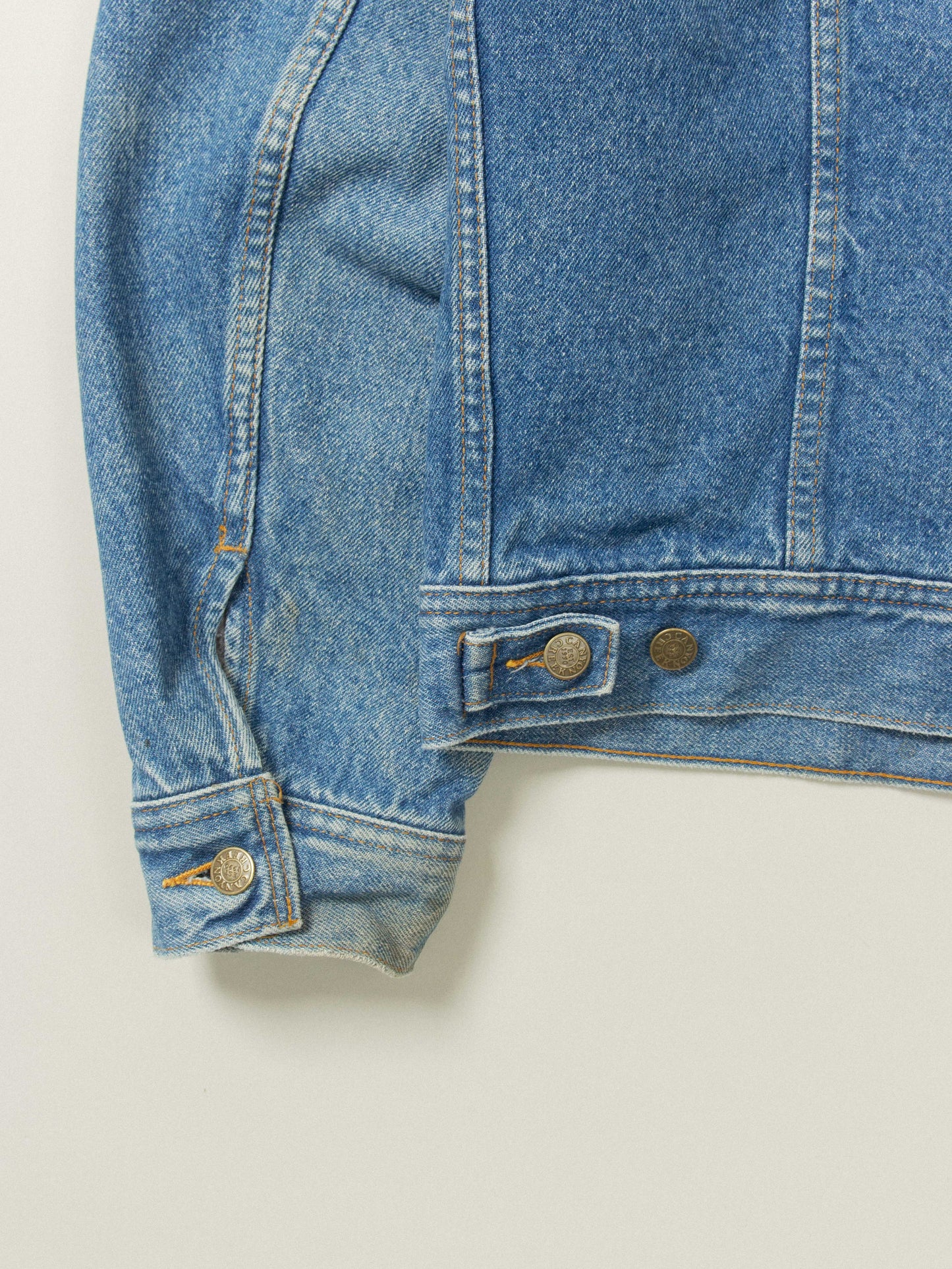 Vtg 1990s Canyon Creek Blanket Lined Denim Jacket (M)