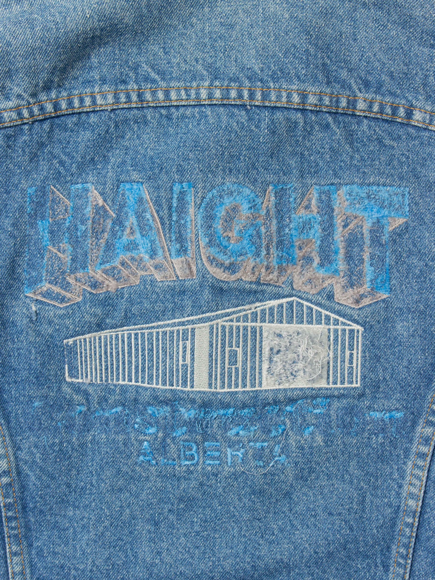 Vtg 1990s Canyon Creek Blanket Lined Denim Jacket (M)