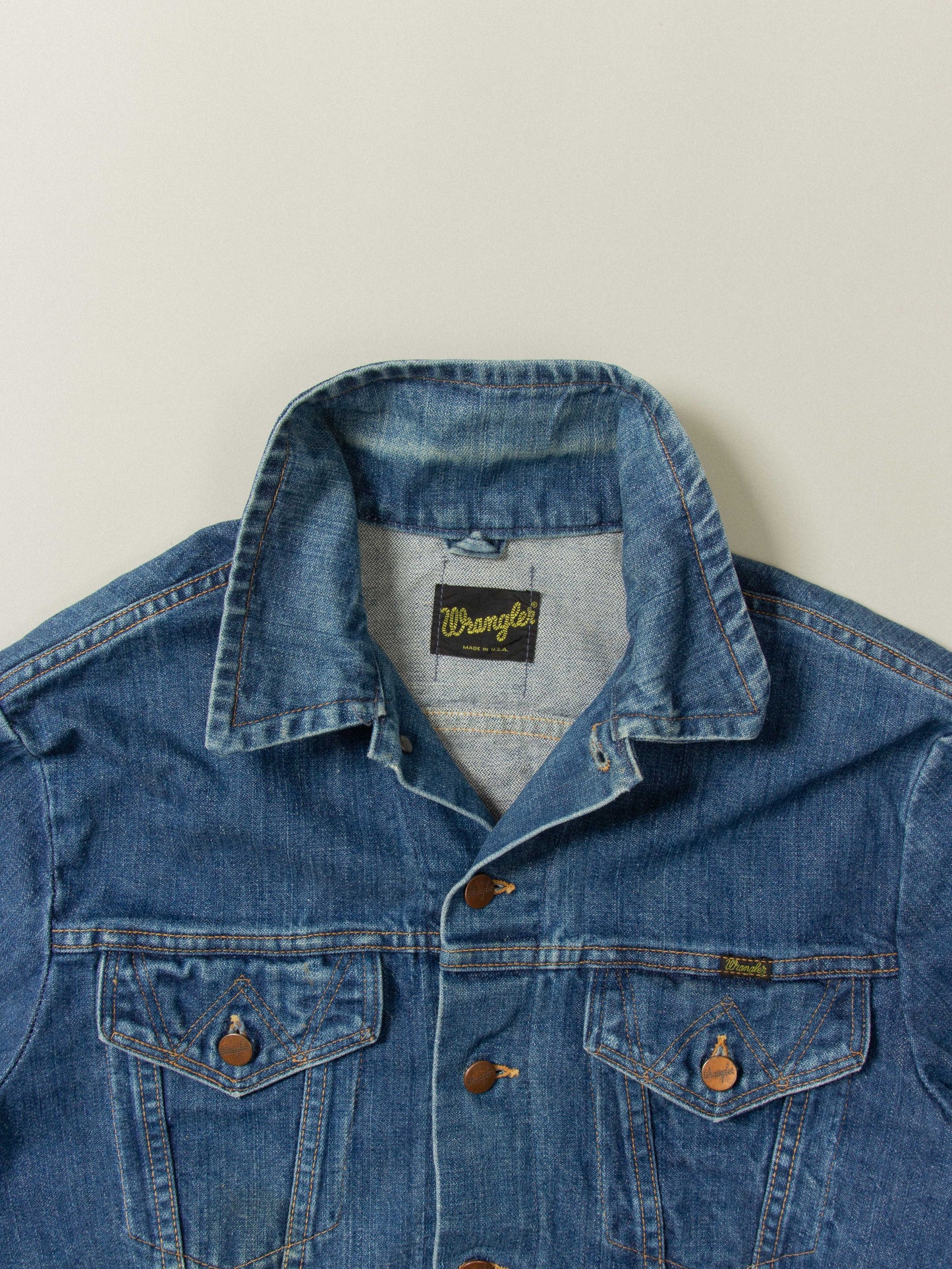 Vtg 1970s Wrangler Denim Jacket - Made in USA (M)