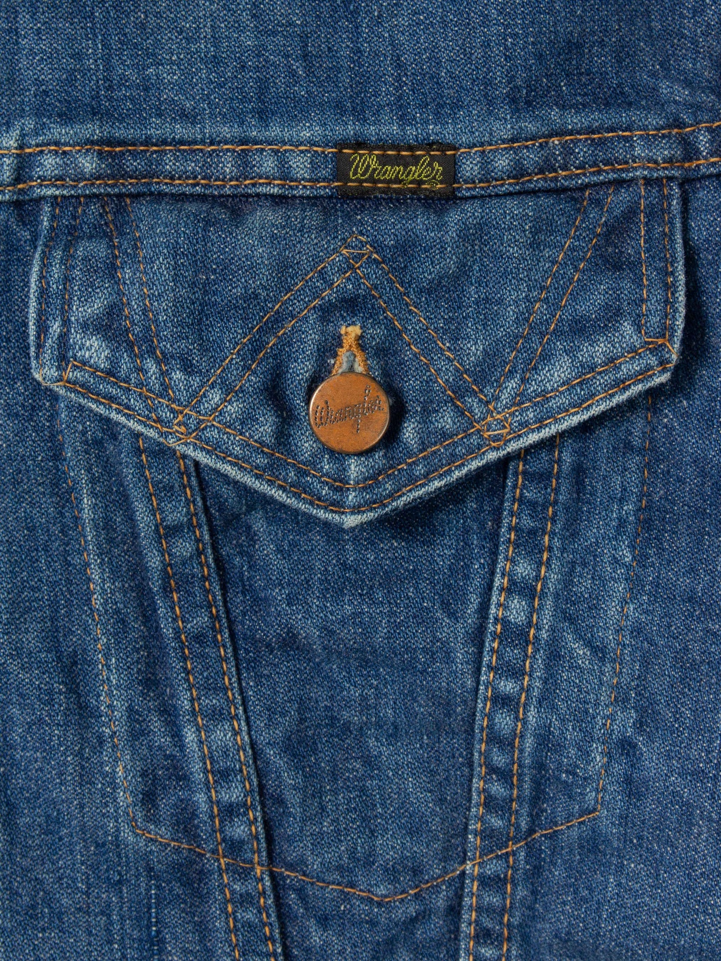 Vtg 1970s Wrangler Denim Jacket - Made in USA (M)