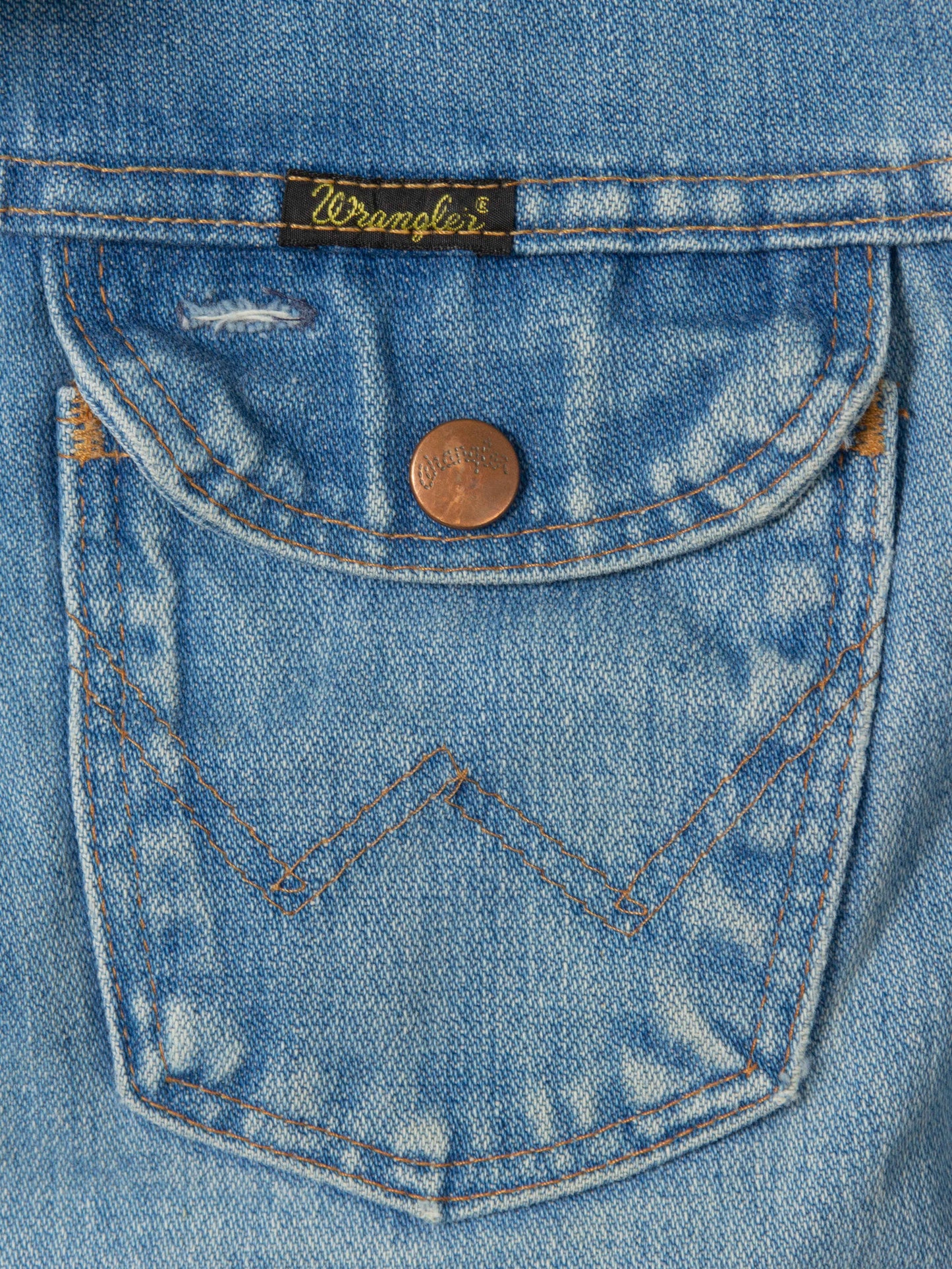 Vtg 1980s Wrangler Denim Jacket - Made in USA (M)