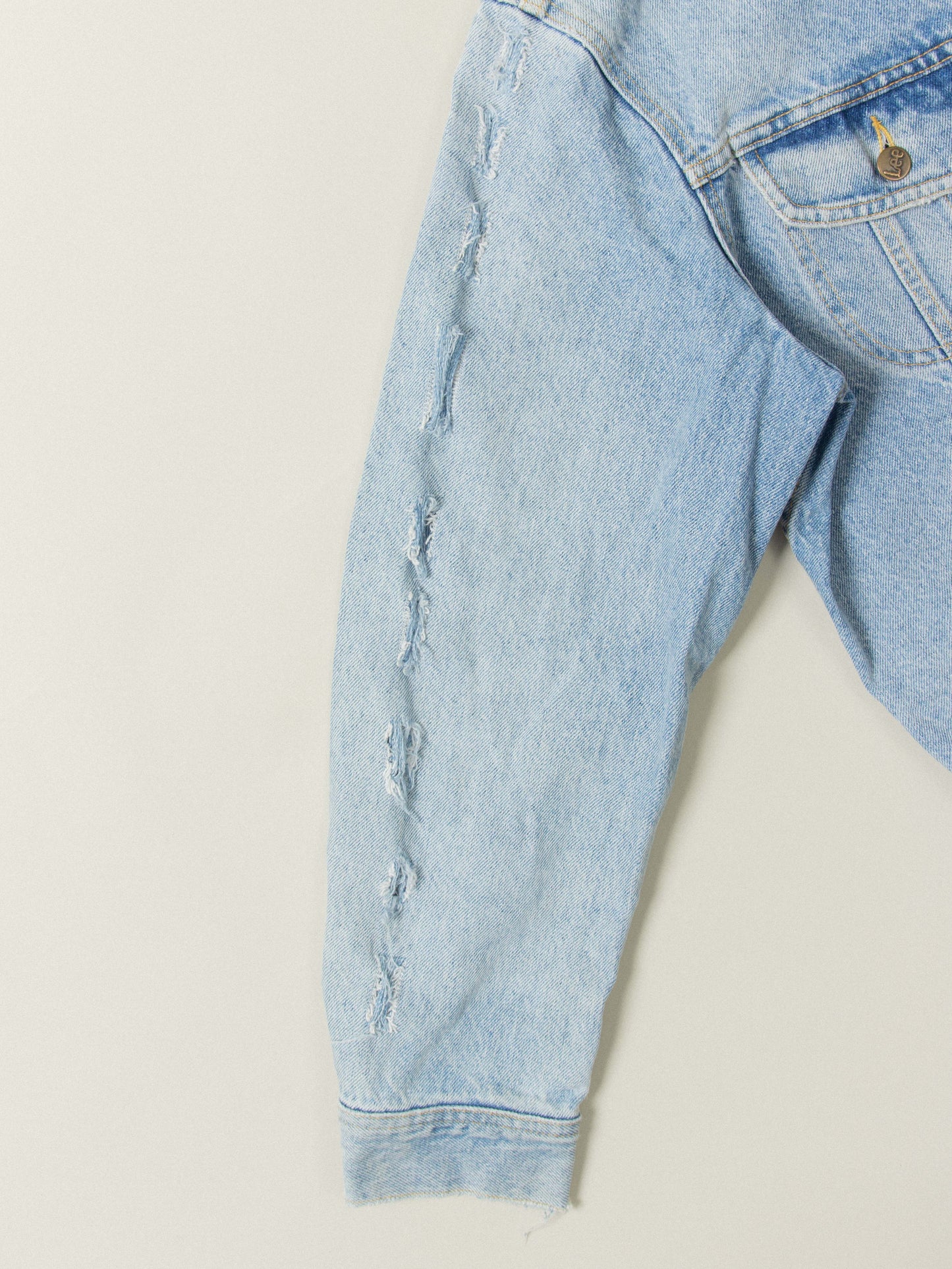 Vtg 1970s Customized Lee Denim Jacket - Made in Canada (L)