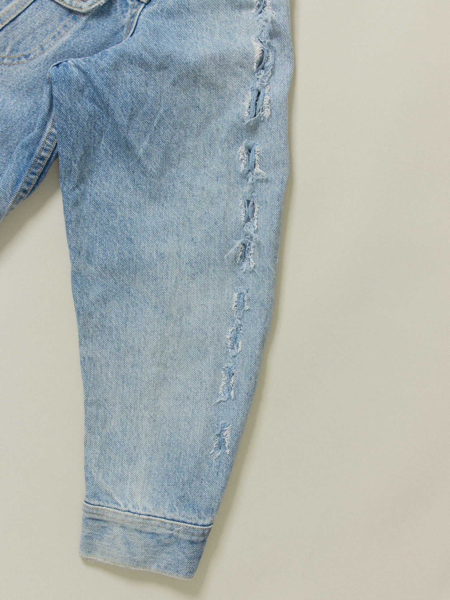 Vtg 1970s Customized Lee Denim Jacket - Made in Canada (L)
