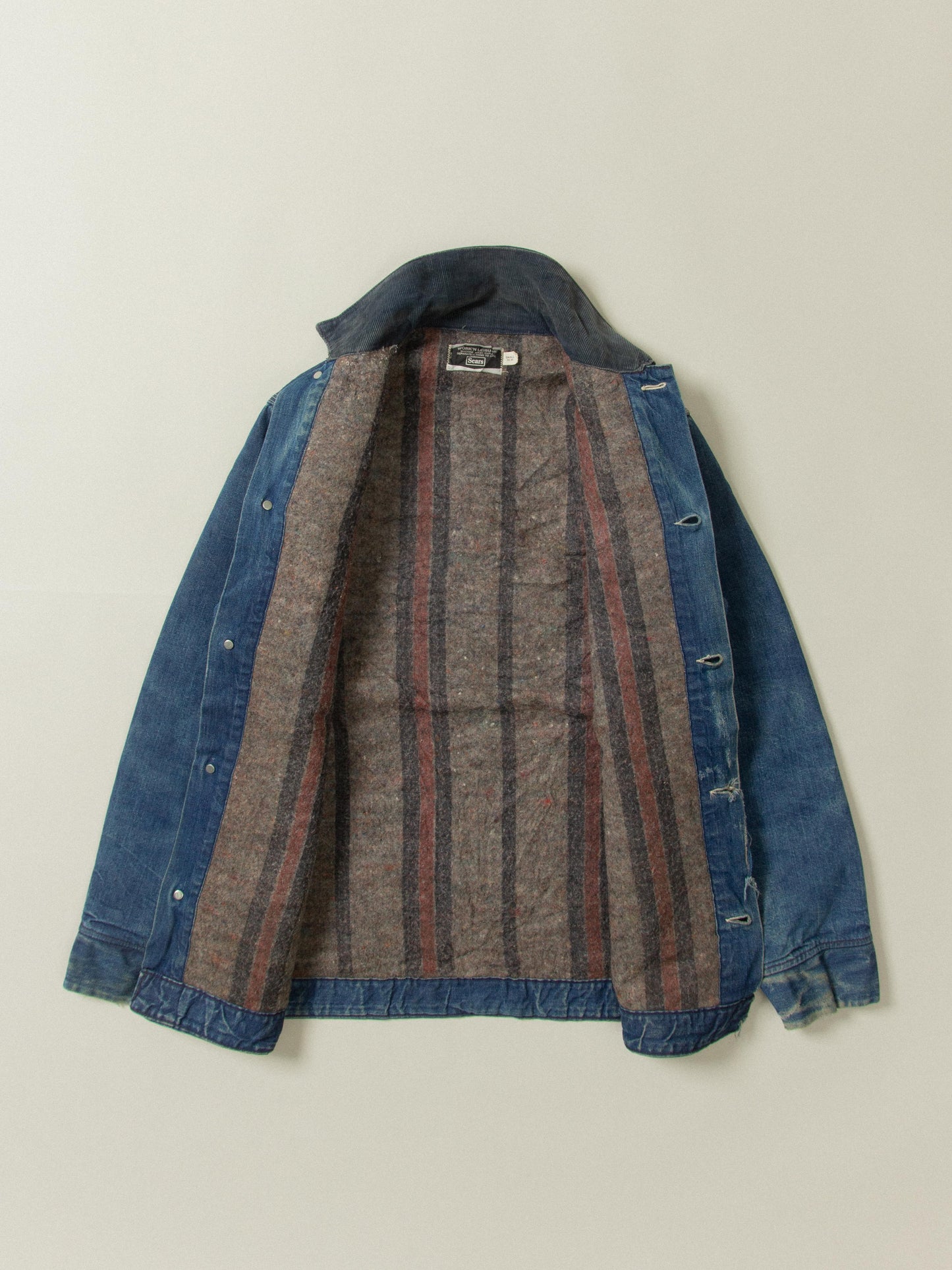 Vtg 1960s Sears Chore Jacket - Made in USA (S)