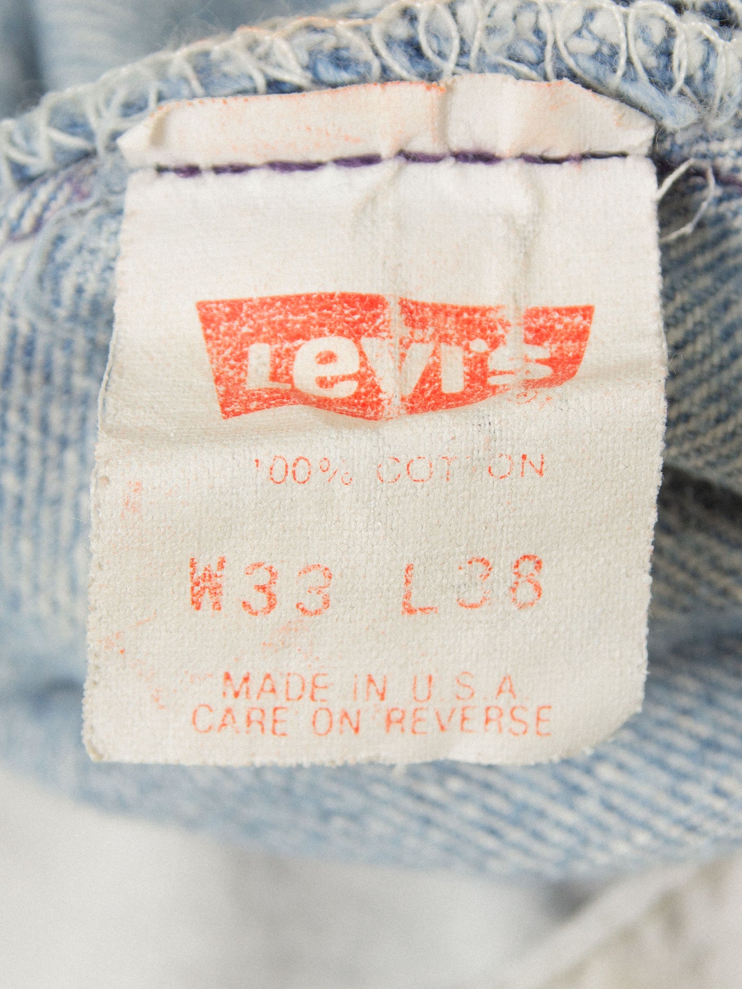 Vtg 1980s Levi's 501 - Made in USA (32x35)