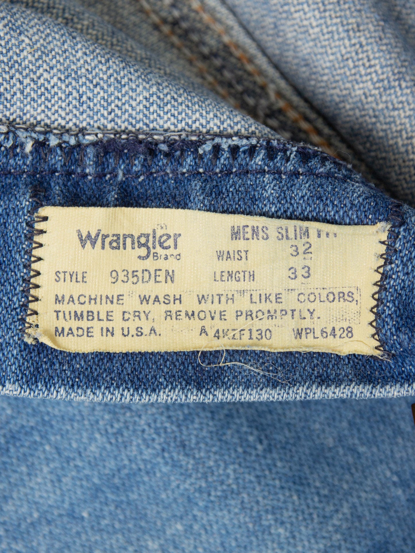 Vtg Wrangler Slim Boot Cut - Made in USA (32x33)