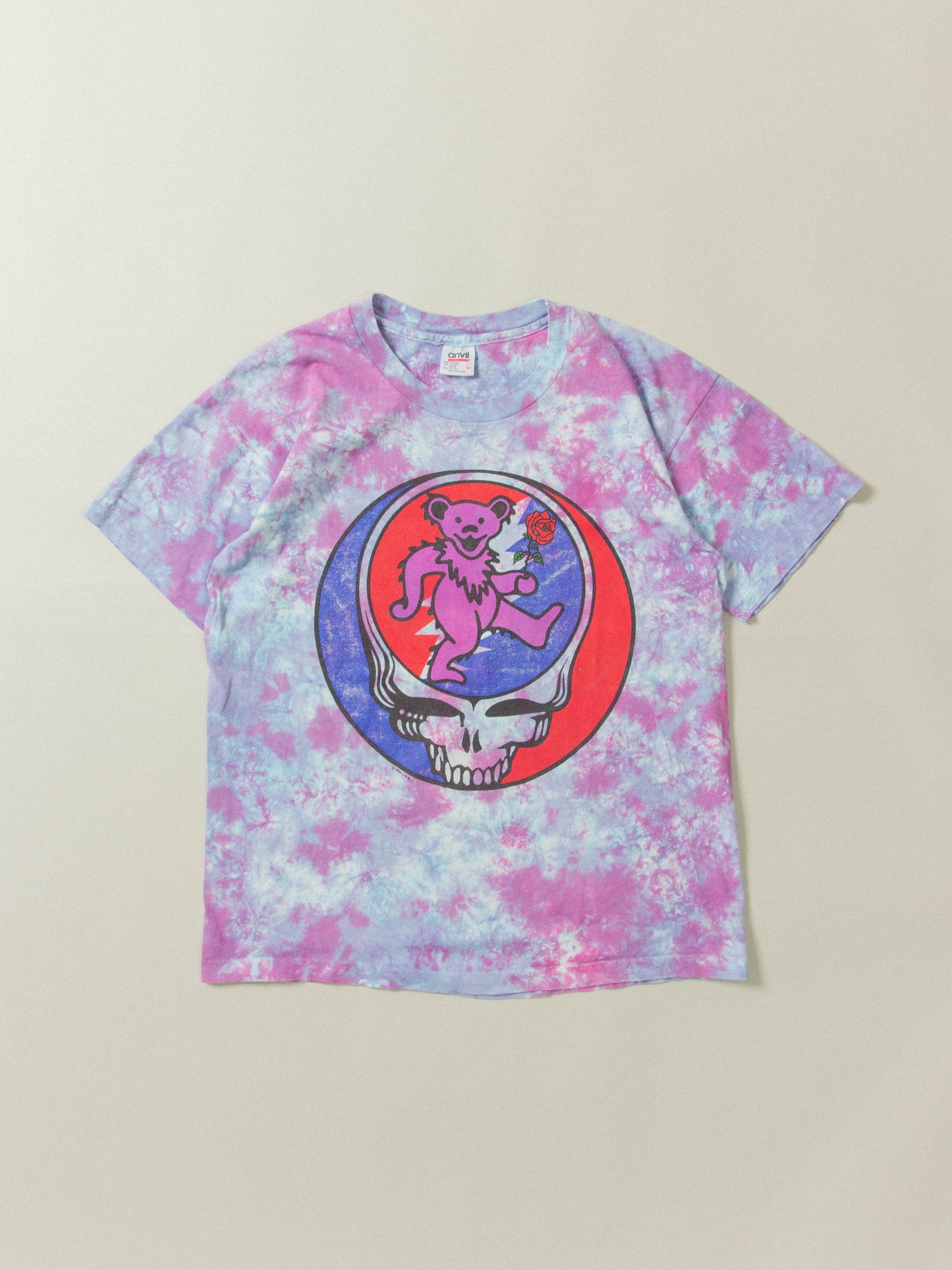 Vtg Rare 1995 Grateful Dead Skull & Bear Single Stitch Tee - Made in USA (L)