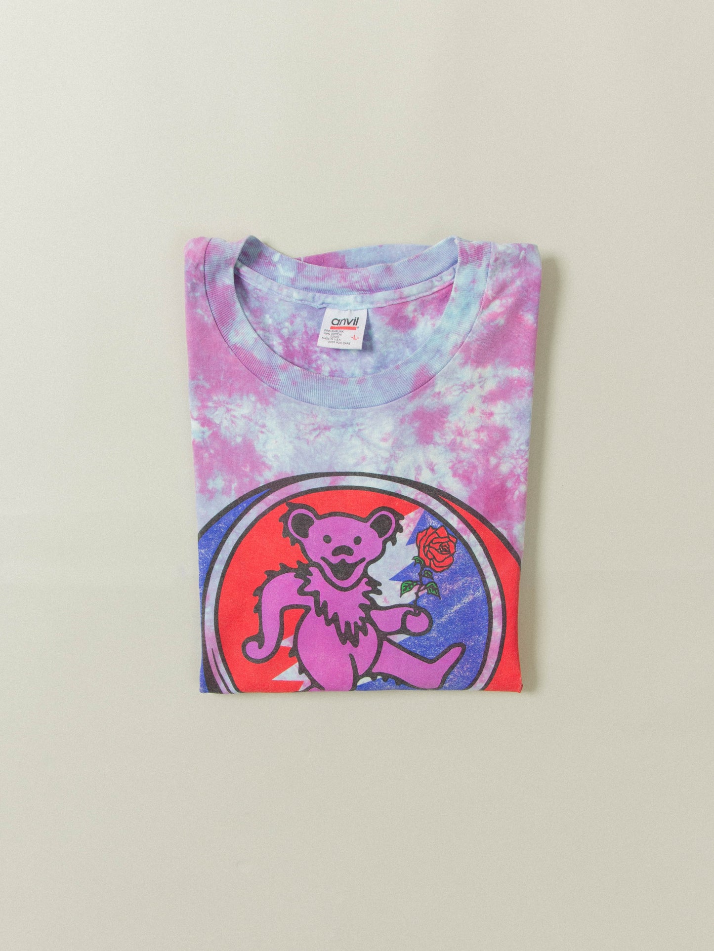 Vtg Rare 1995 Grateful Dead Skull & Bear Single Stitch Tee - Made in USA (L)