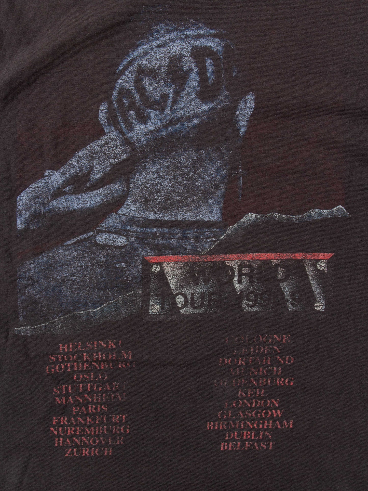 Vtg 1990s ACDC "The Razors Edge" World Tour Single Stitch Tee (L)