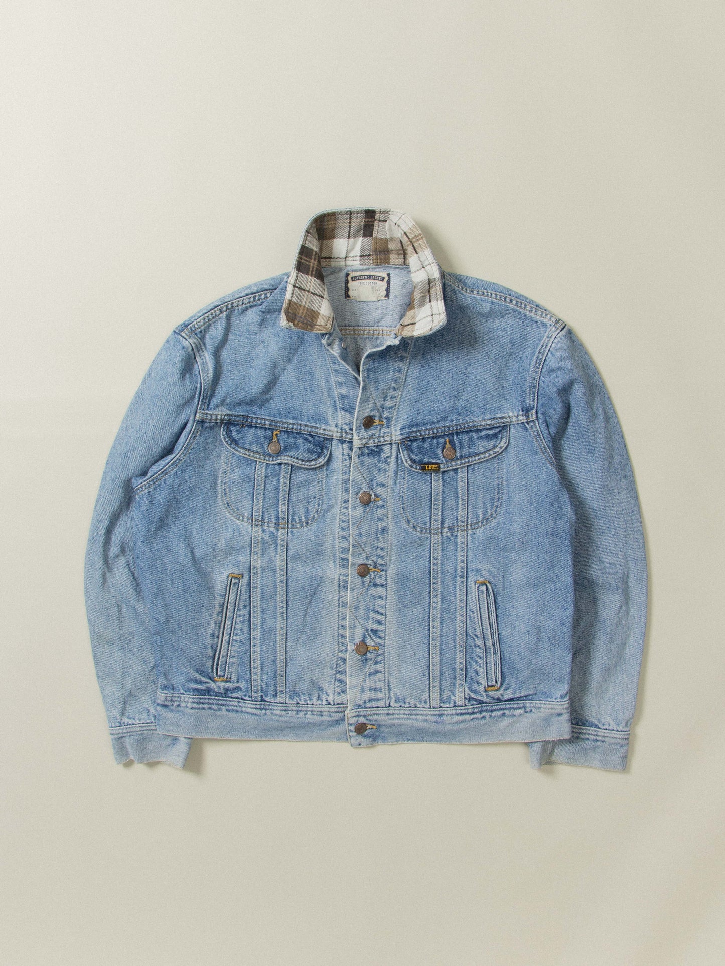 Vtg 1990s Lee Denim Jacket - Made in USA (L)