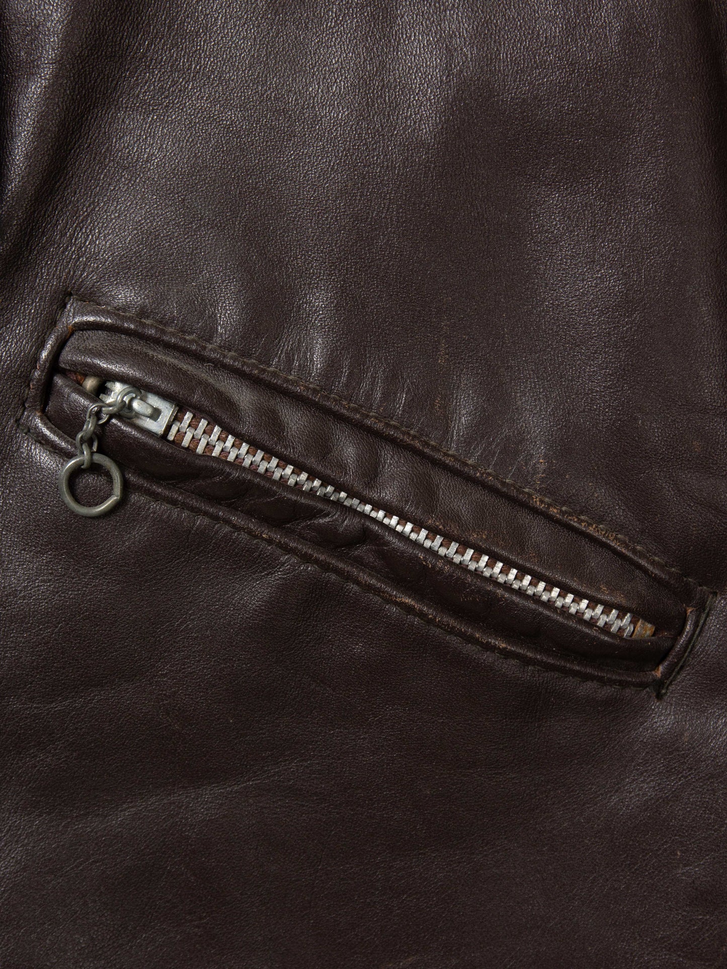 Vtg 1970s Schott Cafe Racer Steerhide Leather Jacket (M)