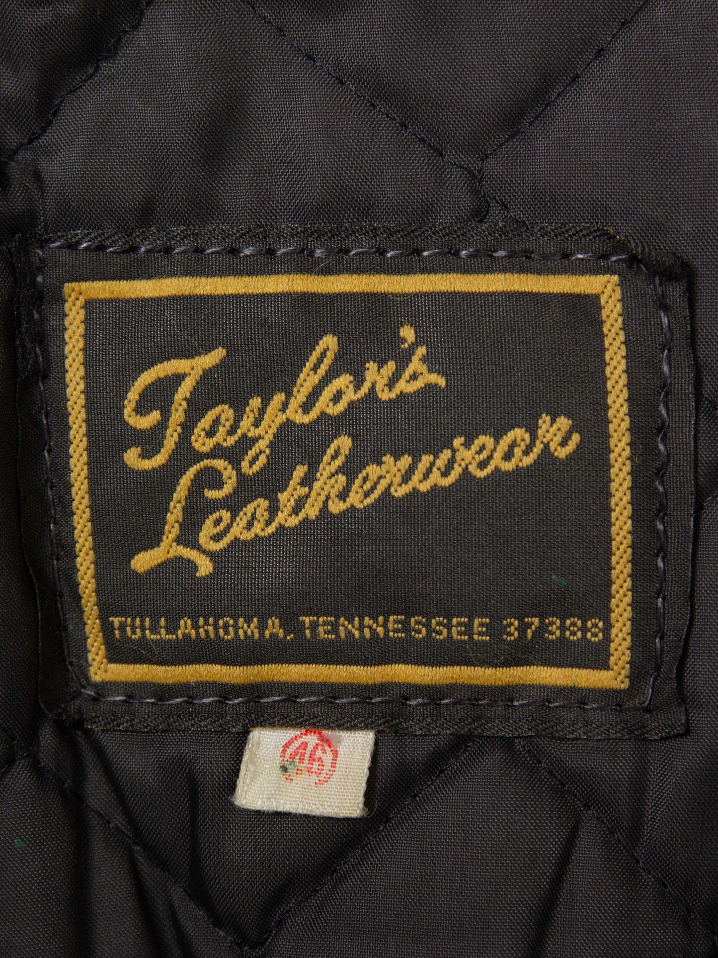 Vtg 1970s Bridgeview Police Leather Jacket - Made in USA (US 44)