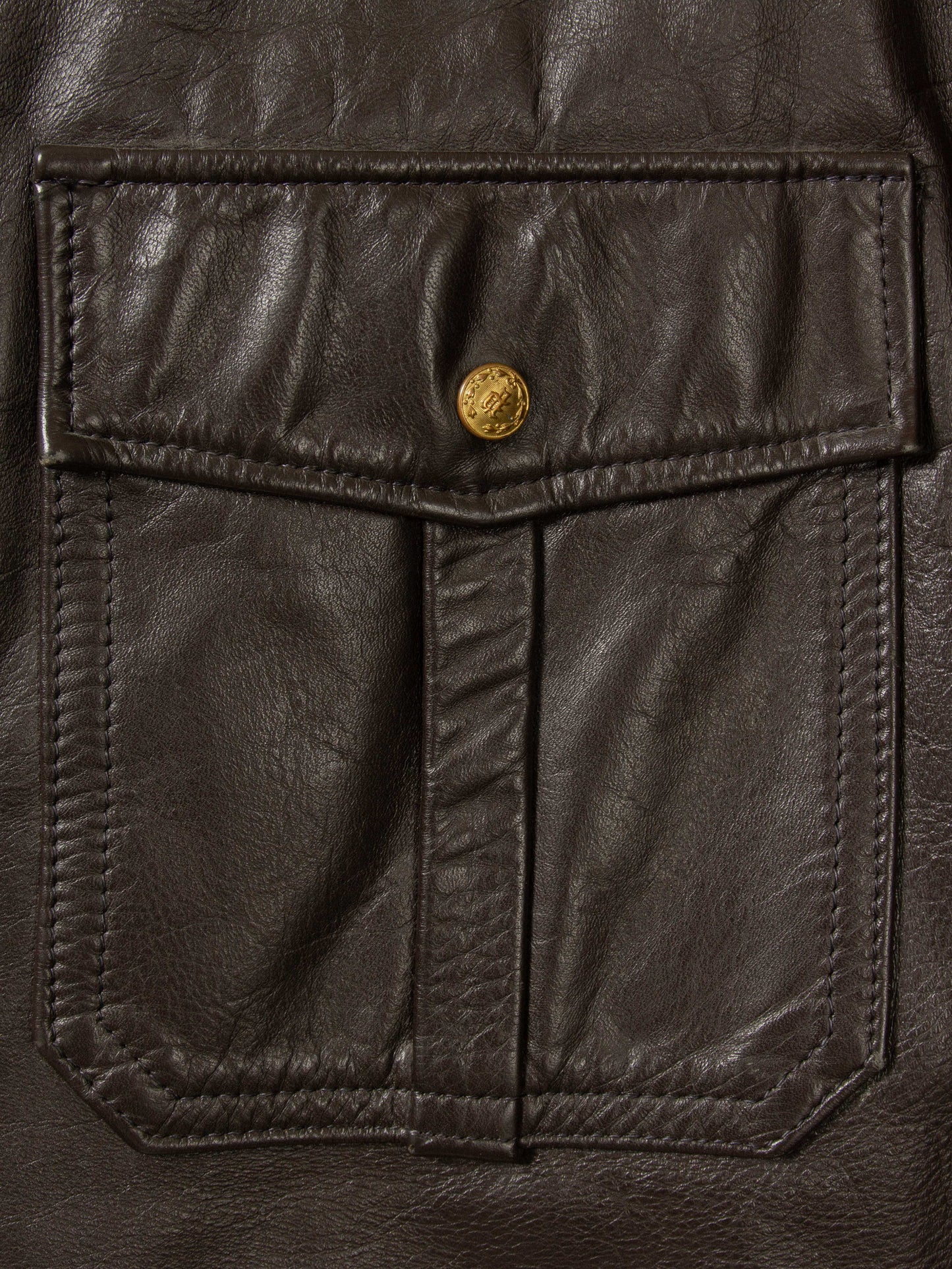 Vtg 1970s Bridgeview Police Leather Jacket - Made in USA (US 44)
