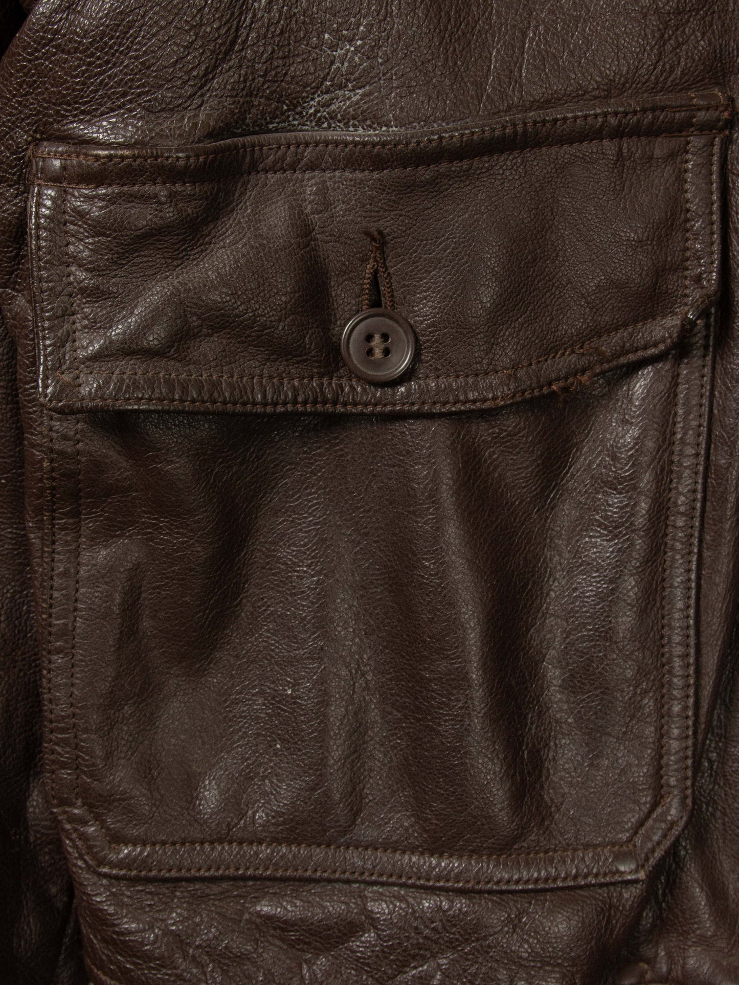 Vtg 1950s US Navy BuAero G-1 Leather Jacket (M)