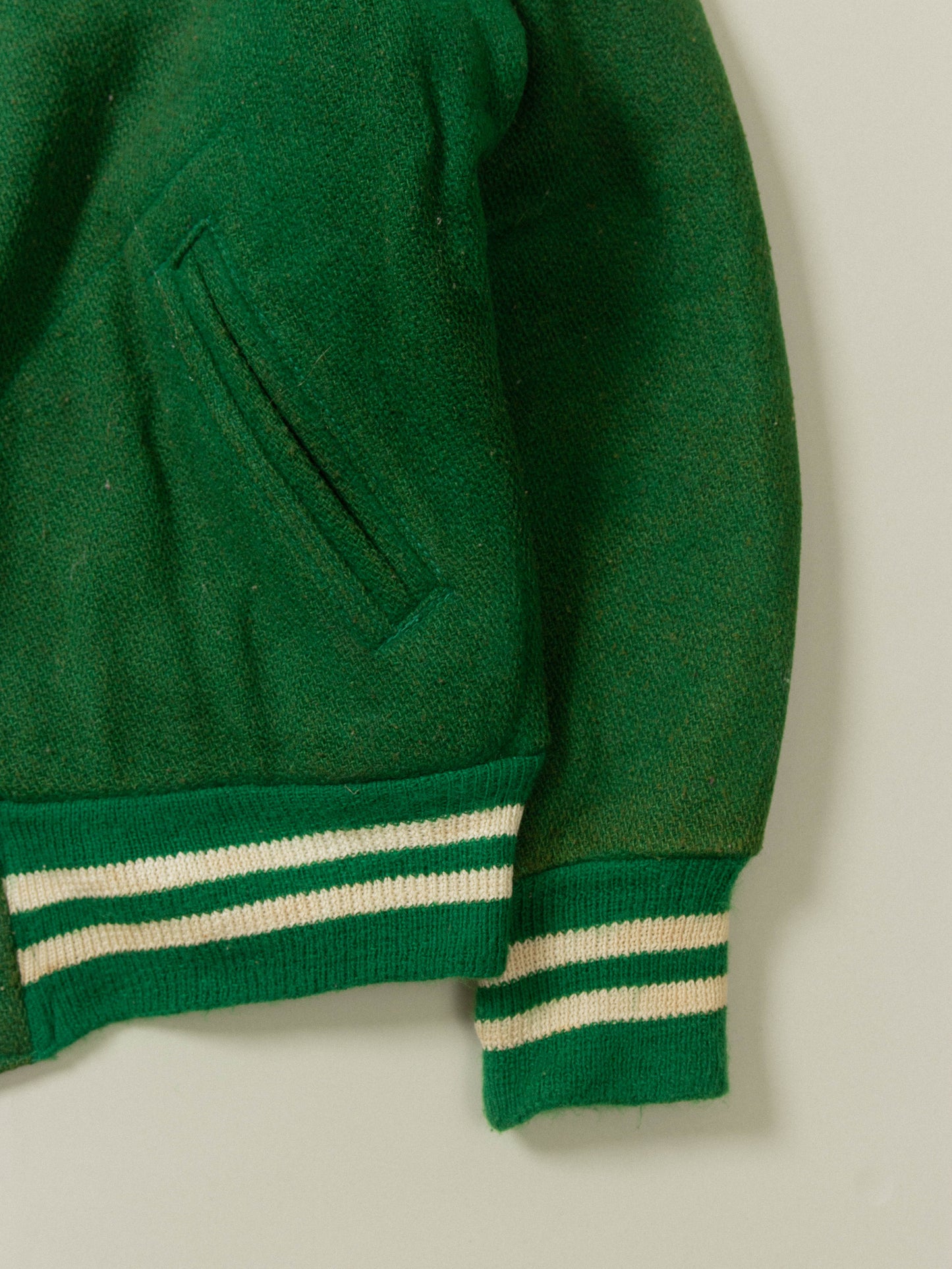 Vtg 1980s Women's 'Track Manager' Varsity Jacket (S)