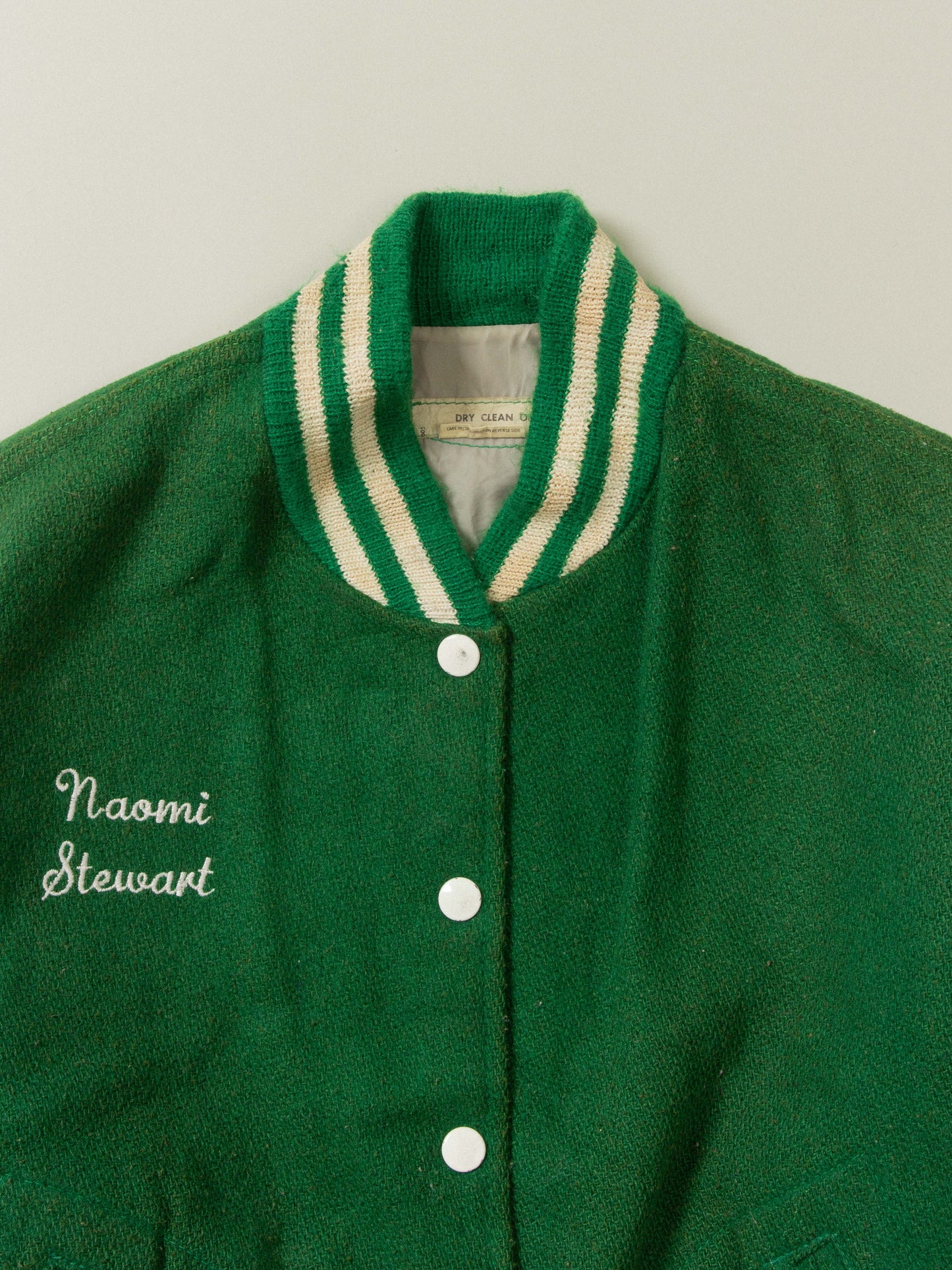 Vtg 1980s Women's 'Track Manager' Varsity Jacket (S)