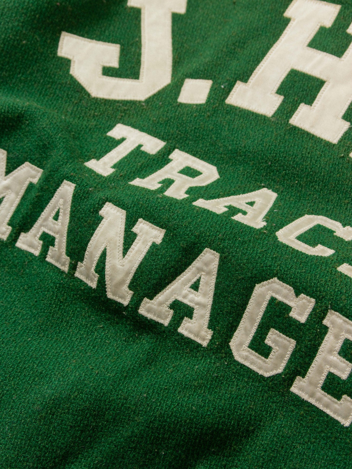 Vtg 1980s Women's 'Track Manager' Varsity Jacket (S)
