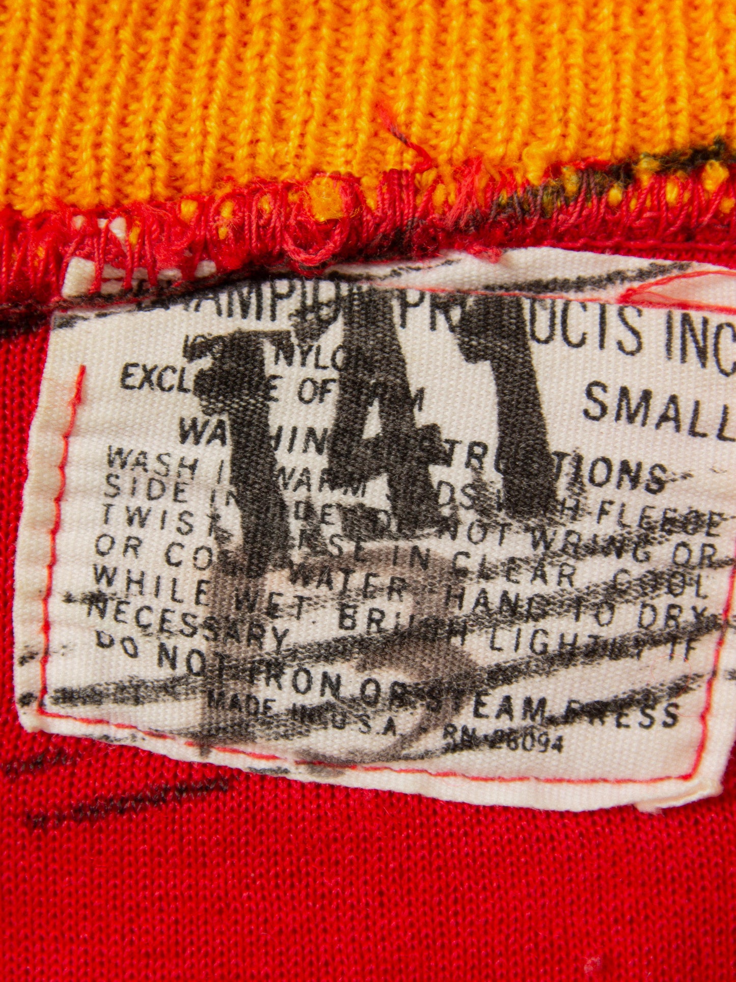 Vtg 1950s Champion Half-Zip Sweater - Made in USA (S)