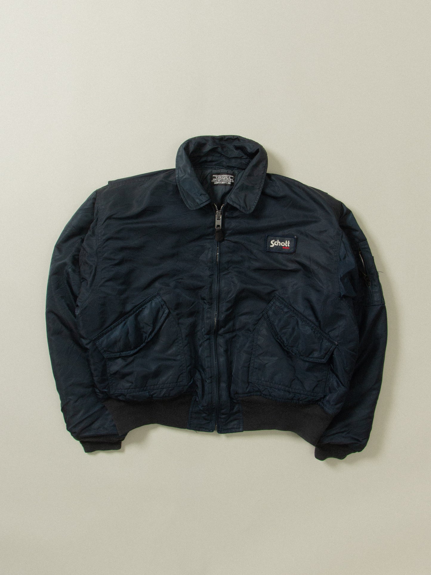 Vtg 1990s Schott NYC CWU Flight Jacket (XL)