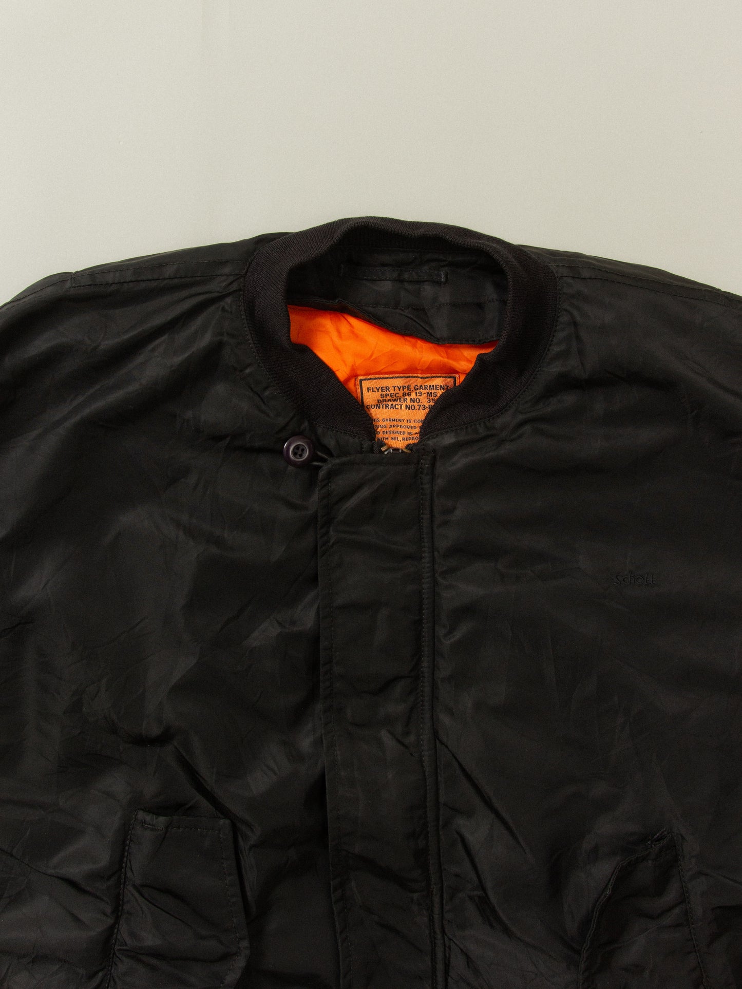 Vtg 1990s Schott NYC Nylon Flight Jacket (XXL)