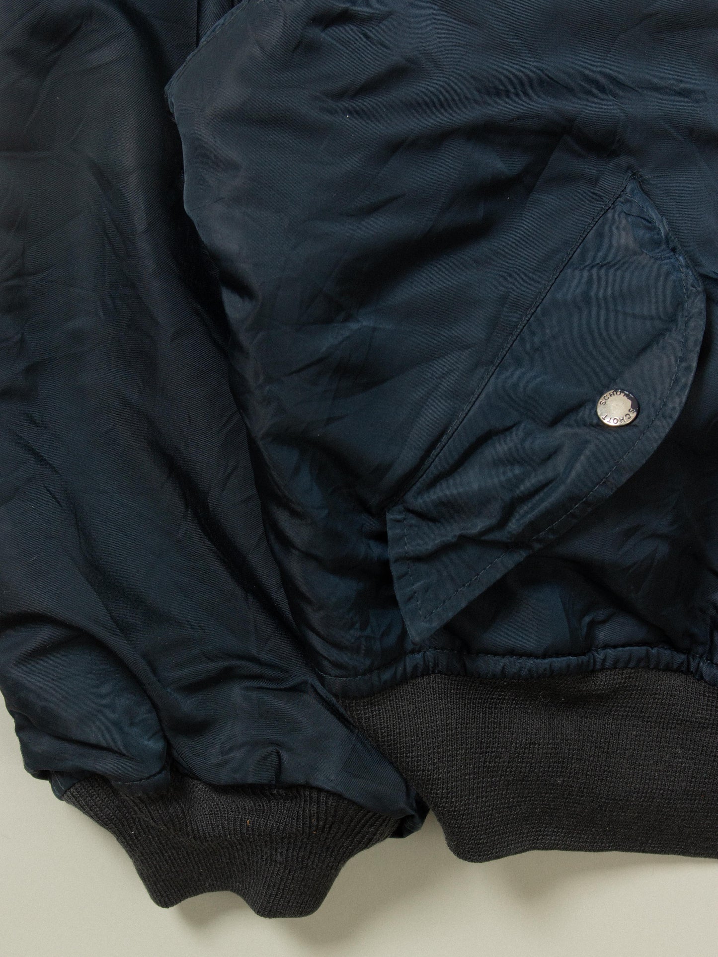 Vtg 1990s Schott NYC MA-1 Bomber Jacket (XL)