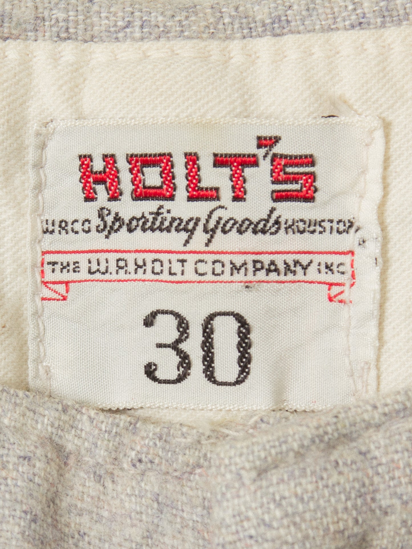 Vtg 1950s Holts Baseball Uniform Shirt + Pants - Made in USA (S)