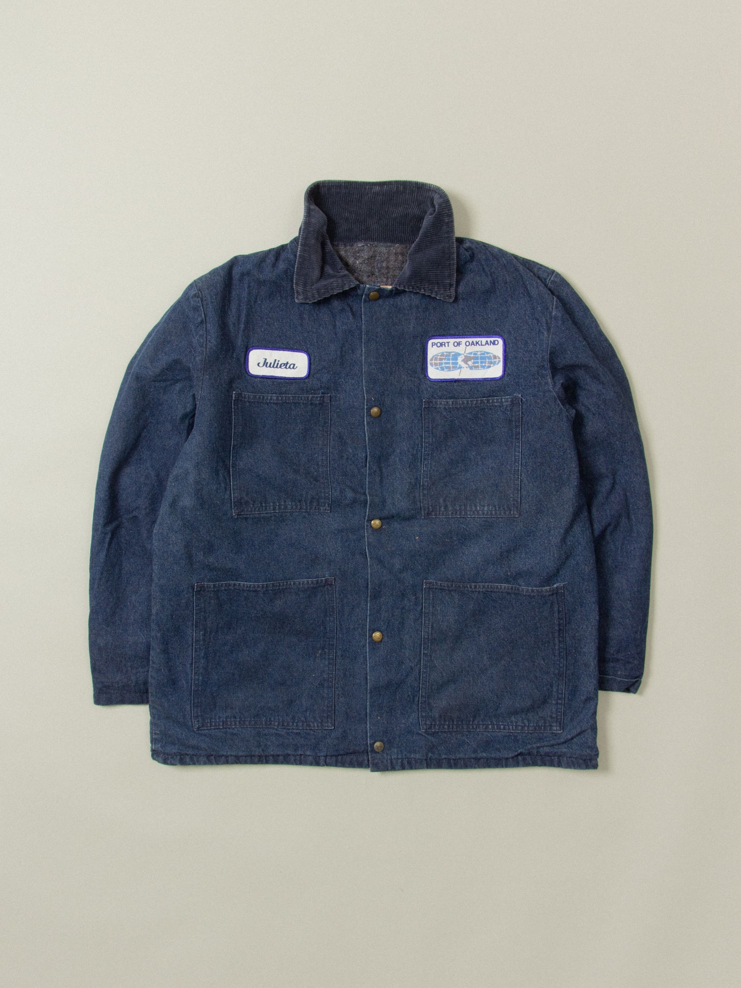 Vtg Walls Lined Denim Chore Jacket - Made in USA (L)