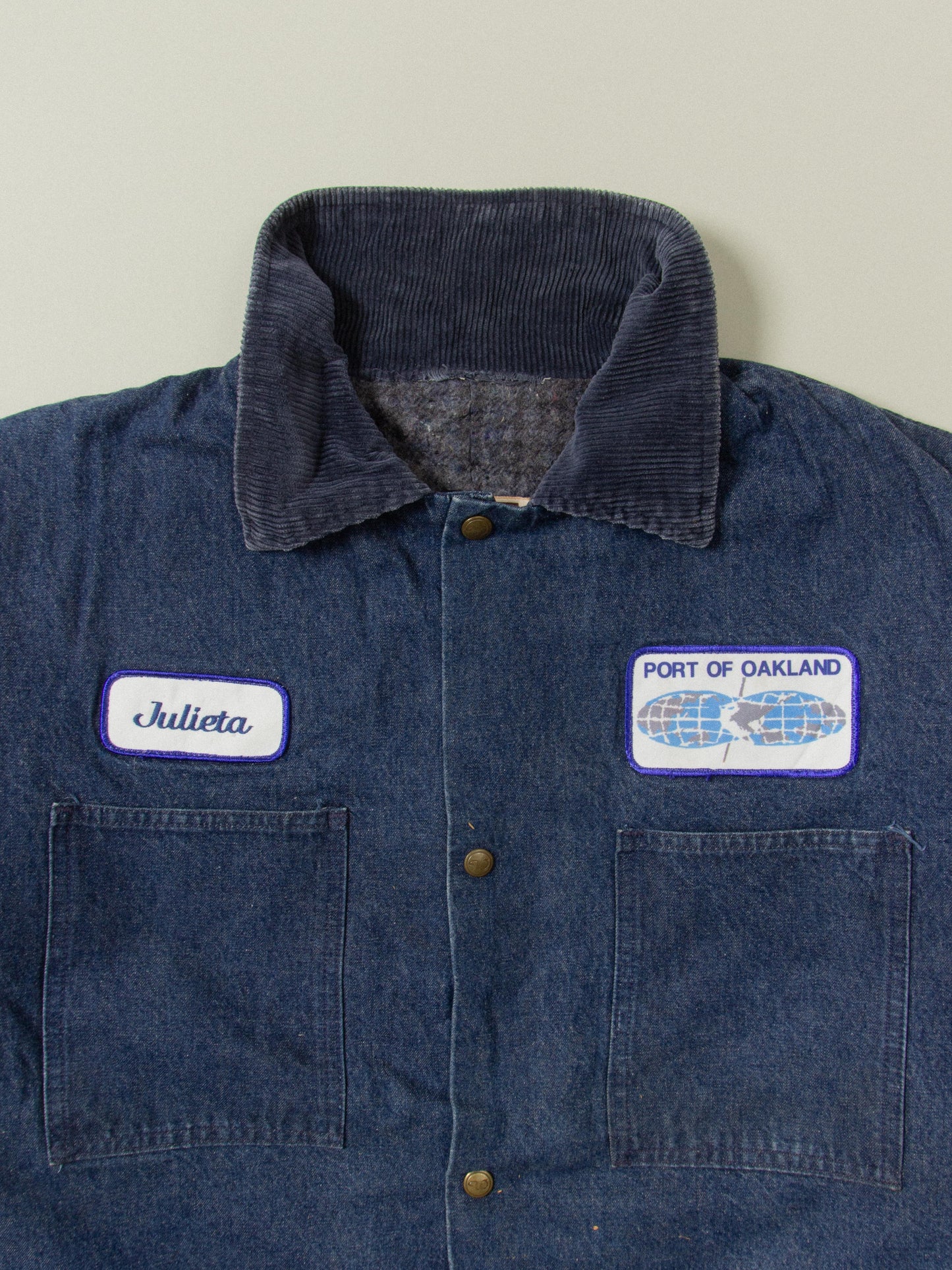 Vtg Walls Lined Denim Chore Jacket - Made in USA (L)