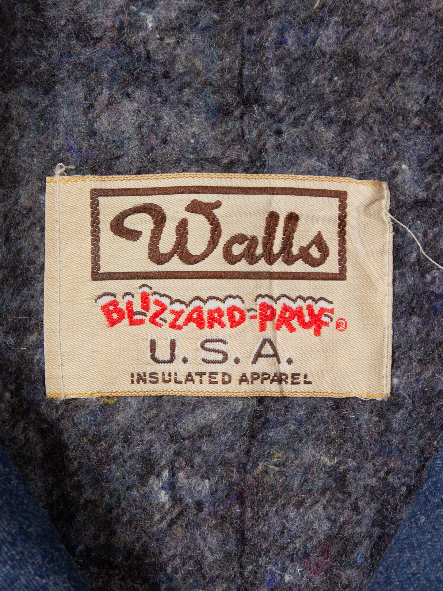 Vtg Walls Lined Denim Chore Jacket - Made in USA (L)