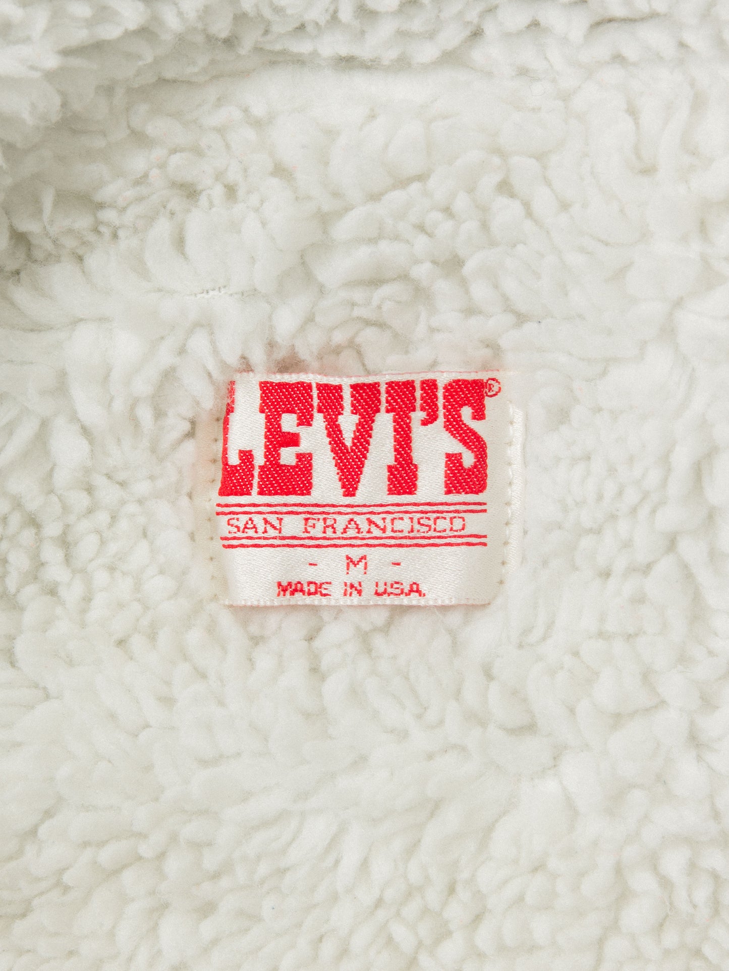 Vtg Levi's Sherpa Denim Jacket - Made in USA (L)