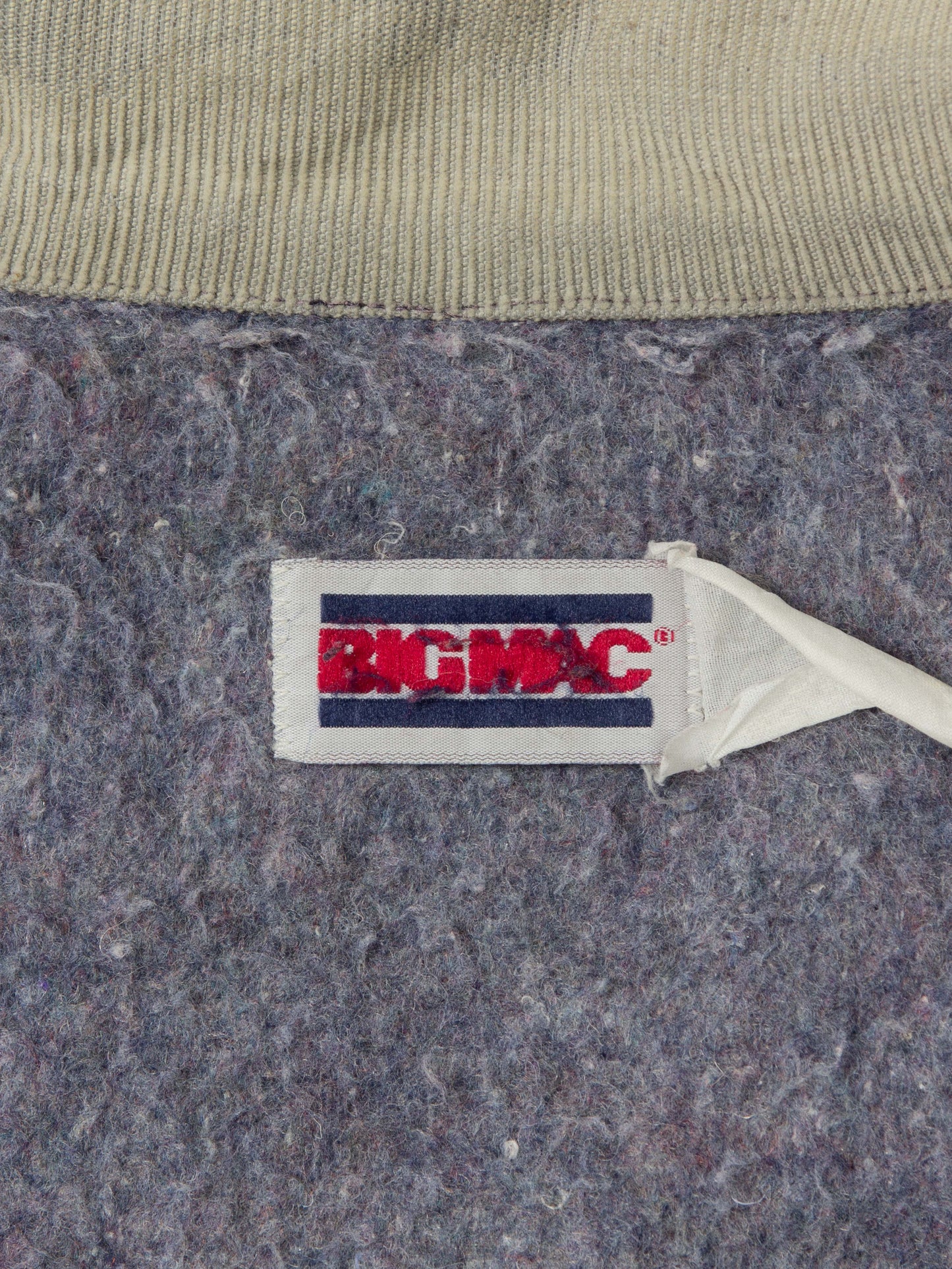 Vtg Big Mac Blanket Lined Denim Chore Jacket - Made in USA (XL)