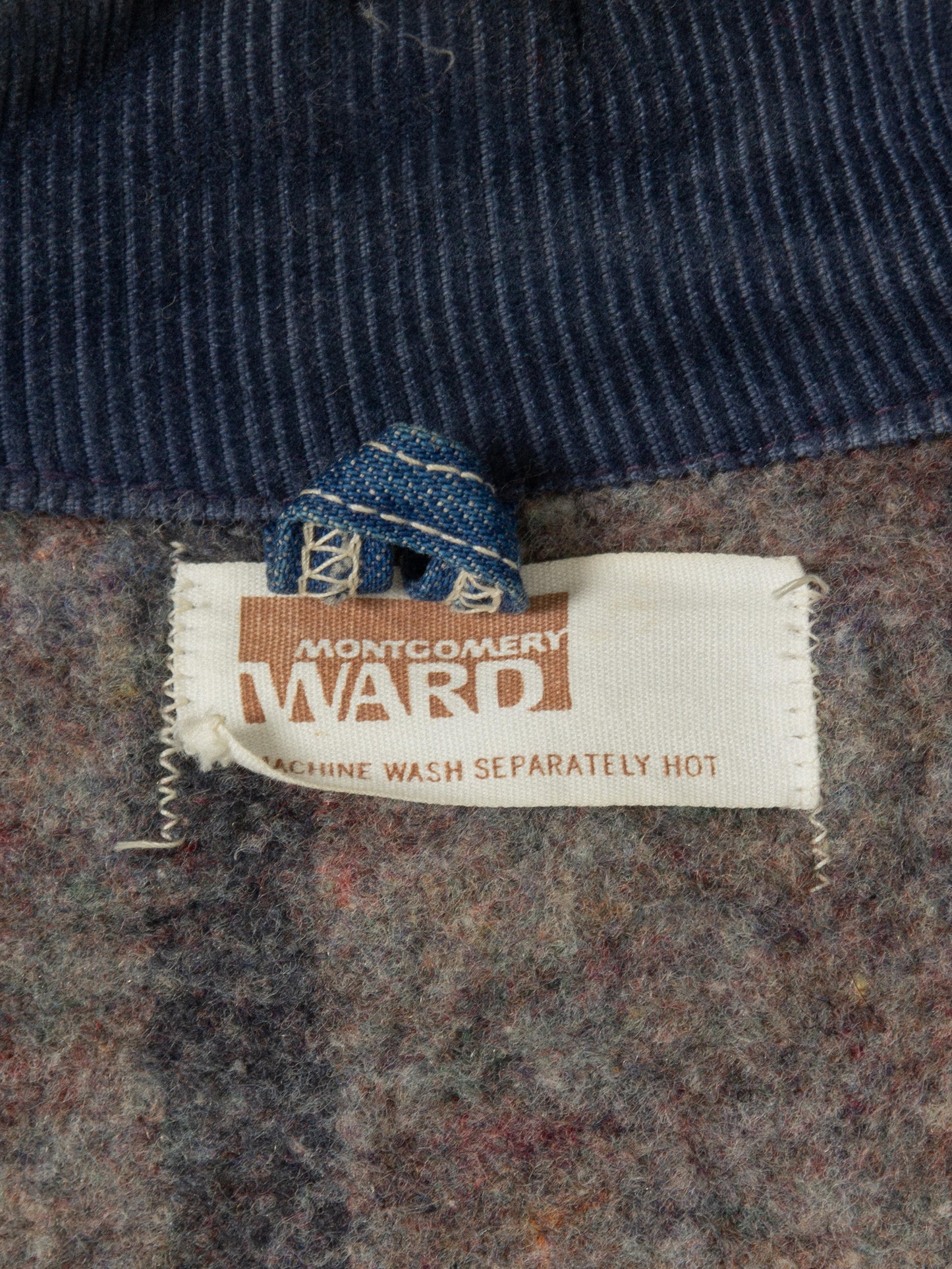 Vtg 1970s Montgomery Ward Blanket Lined Chore Jacket - Made in USA (L)