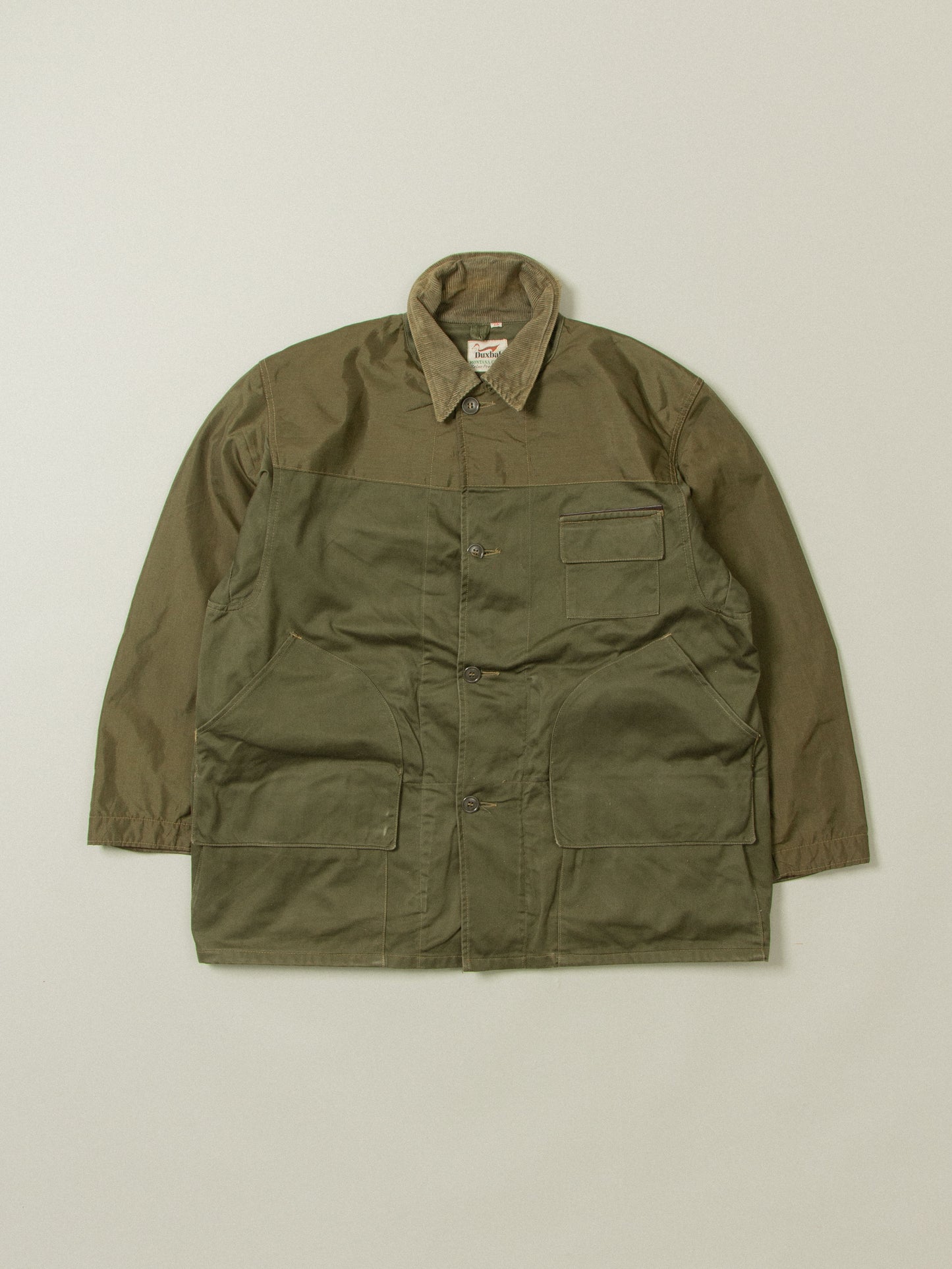 Vtg 1960s Duxback Montana Cloth Hunting Jacket (L)