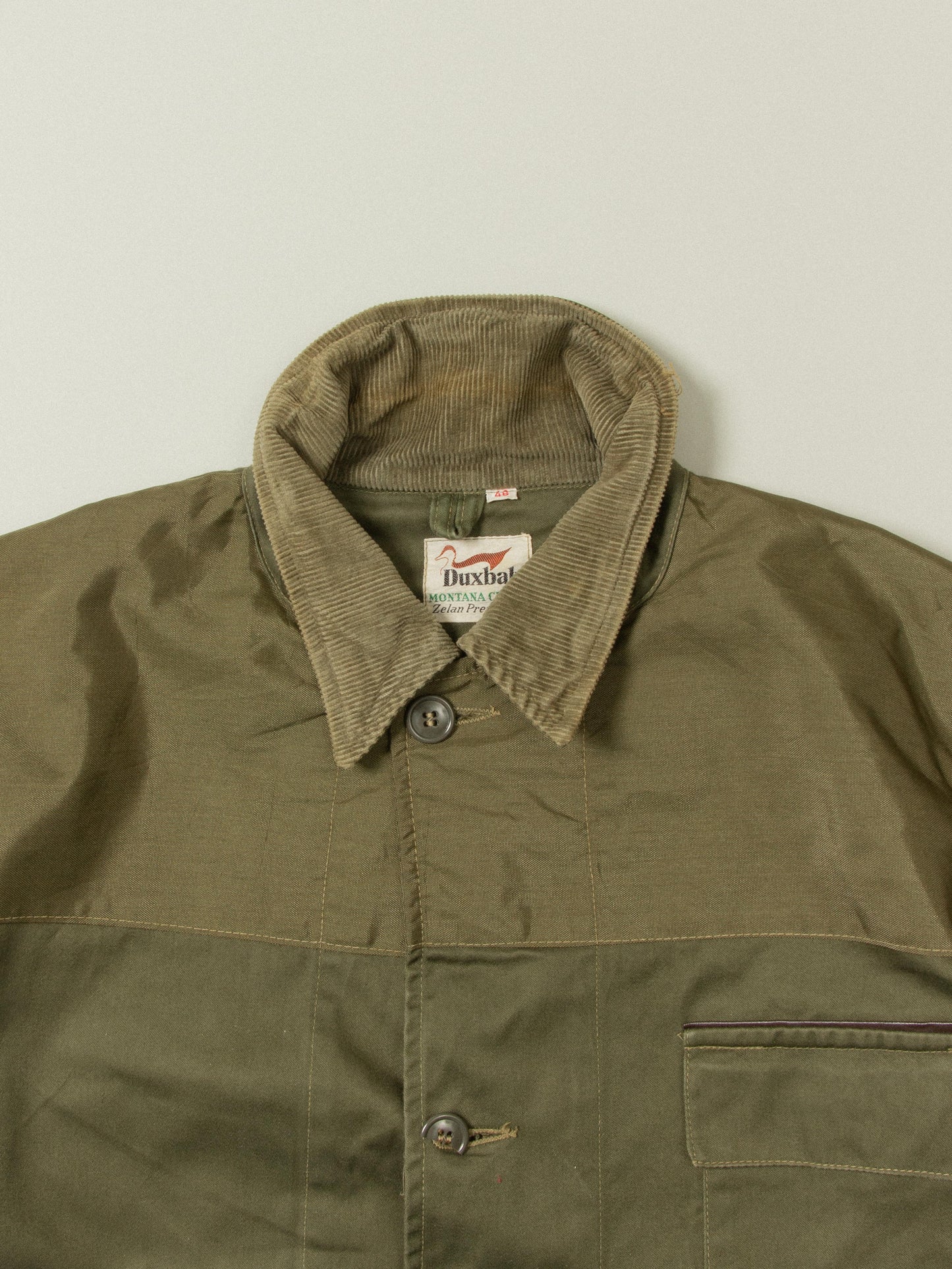 Vtg 1960s Duxback Montana Cloth Hunting Jacket (L)