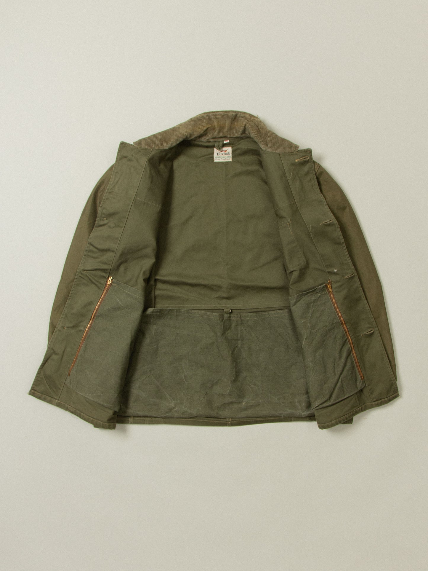 Vtg 1960s Duxback Montana Cloth Hunting Jacket (L)