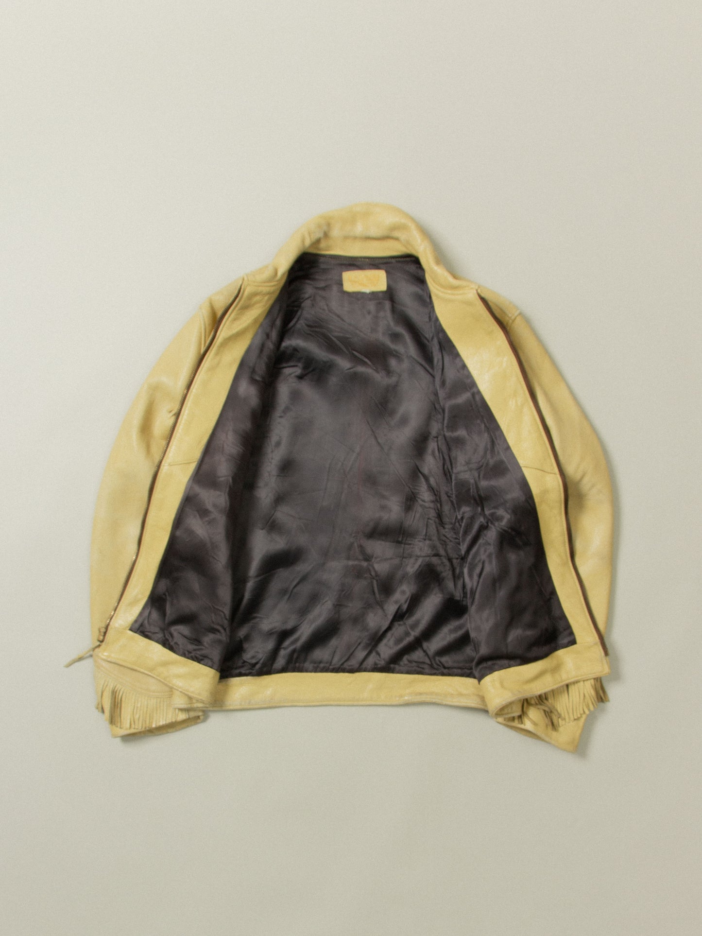 Vtg 1950s Western W.B Place Deerskin Fringe Jacket - Made in USA (M)