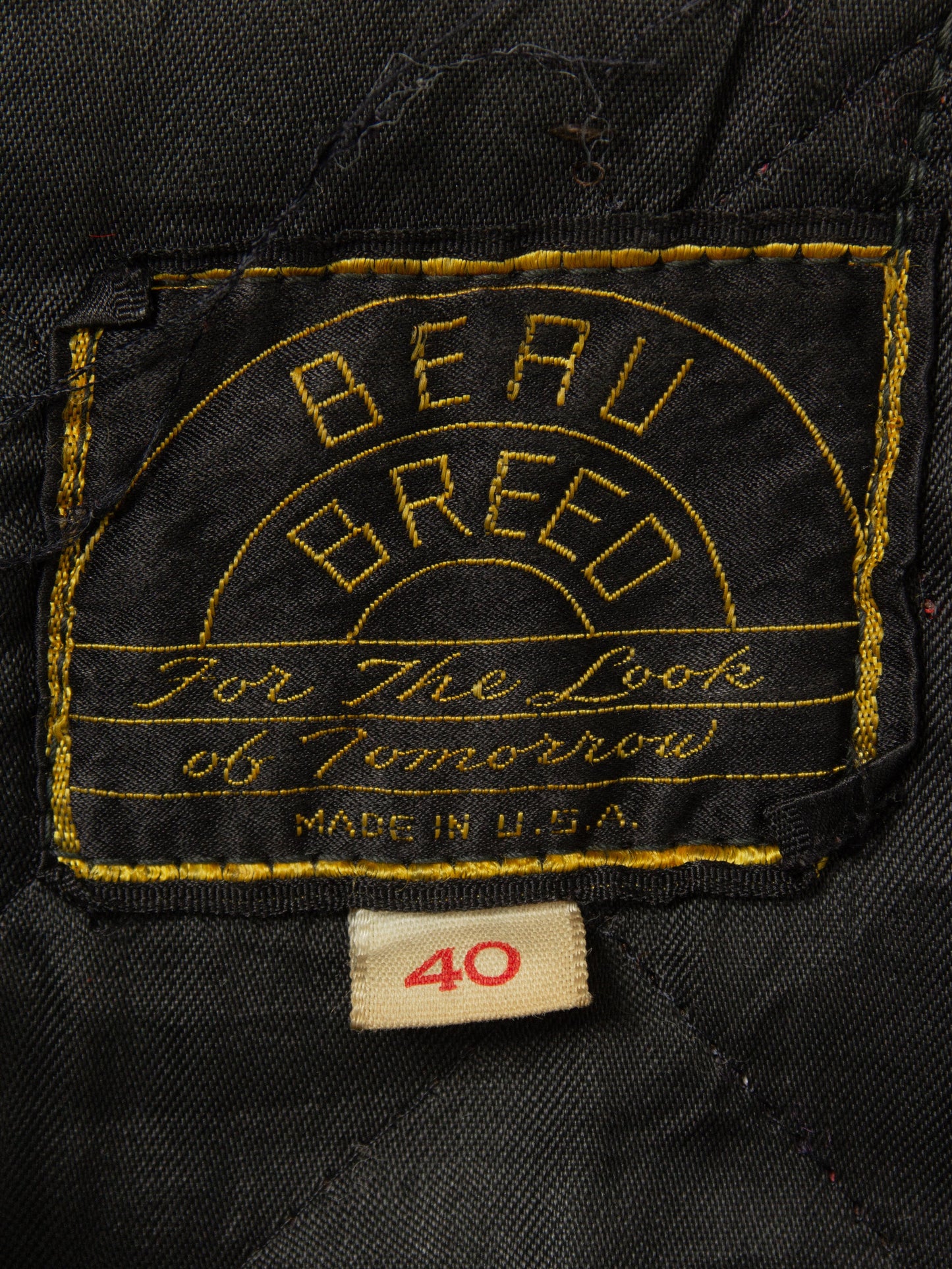 Vtg 1960s Beru Breed Cafe Racer Leather Jacket (M)