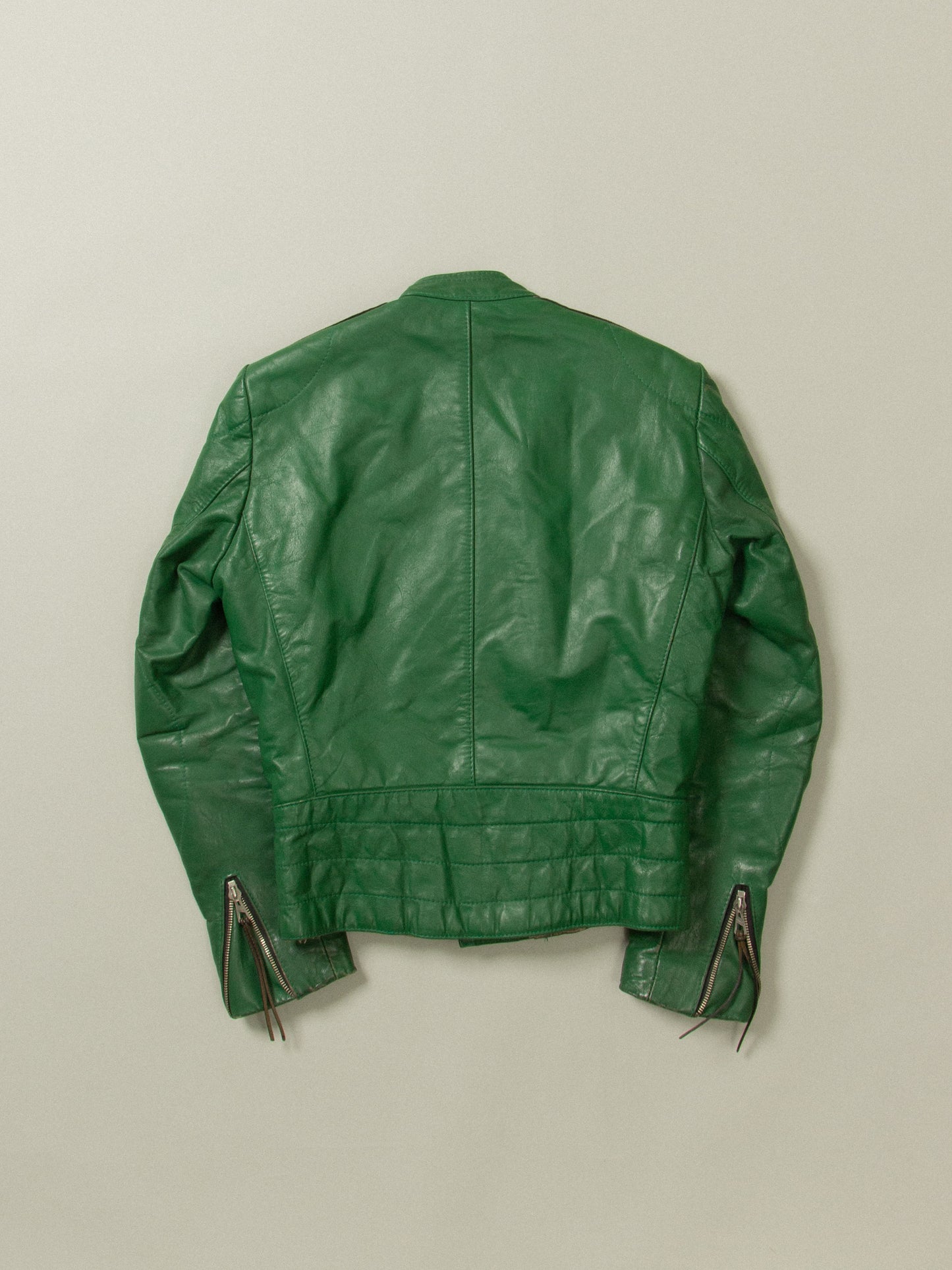 Vtg 1980s Green Harro Leather Jacket (S/M)