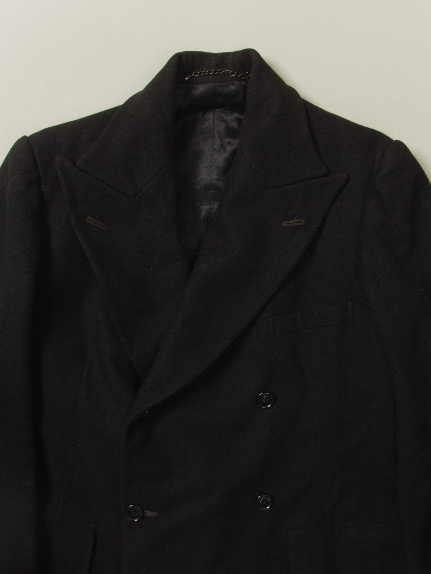 Vtg 1940s Double-Breasted Wool Coat (M)