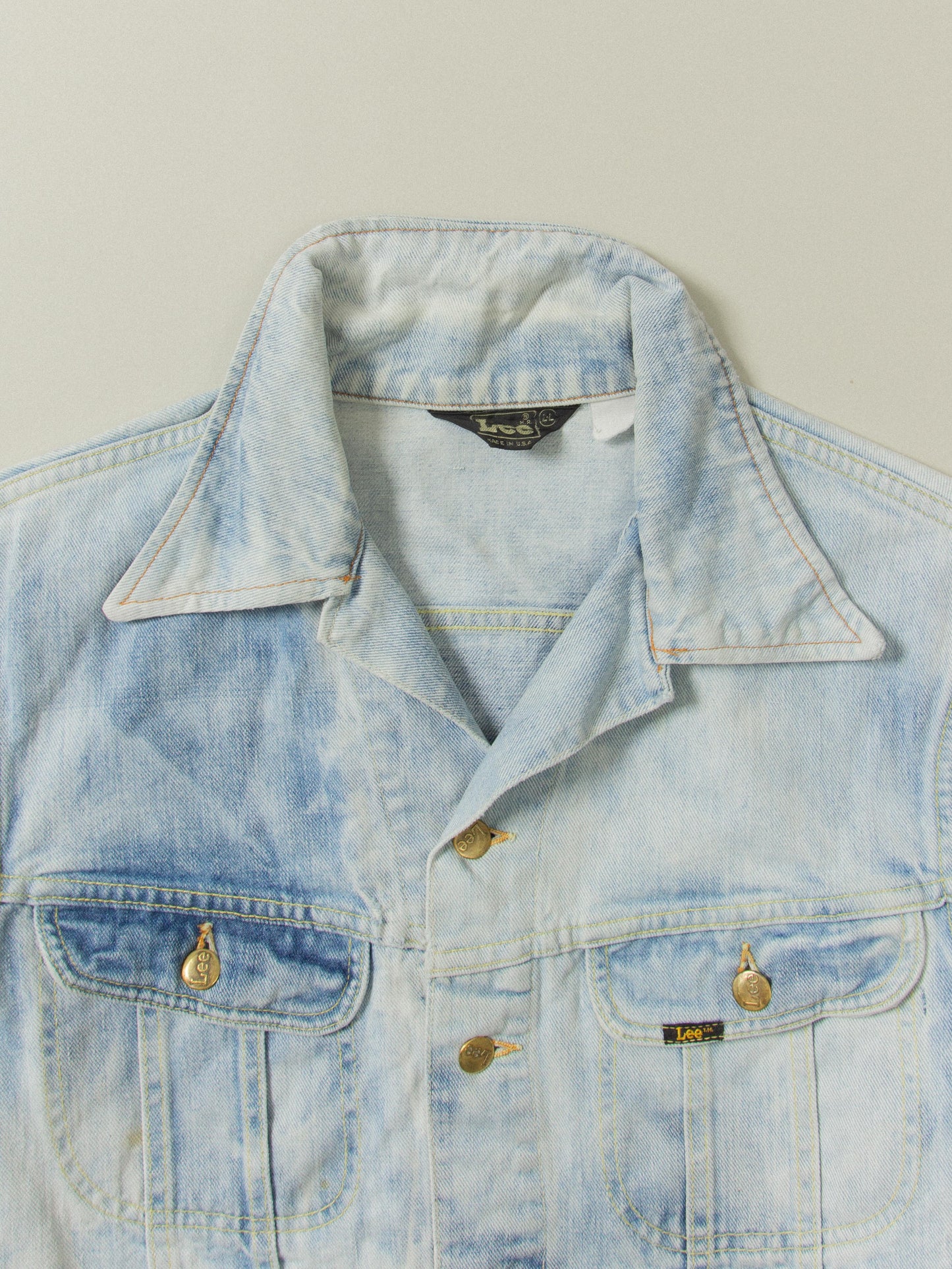 Vtg 1970s Lee Denim Jacket - Made in USA (M)