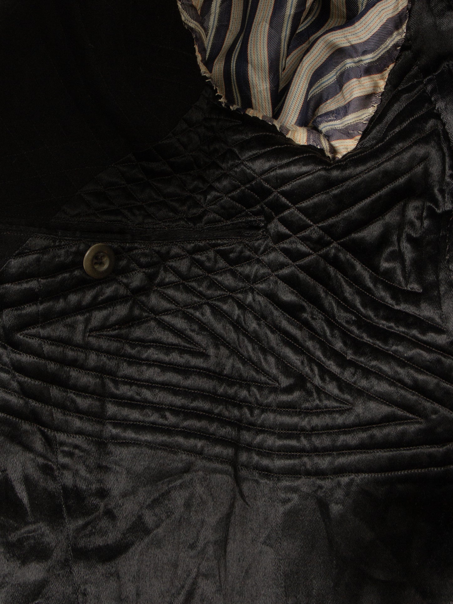 Vtg 1940s Double-Breasted Wool Coat (M)