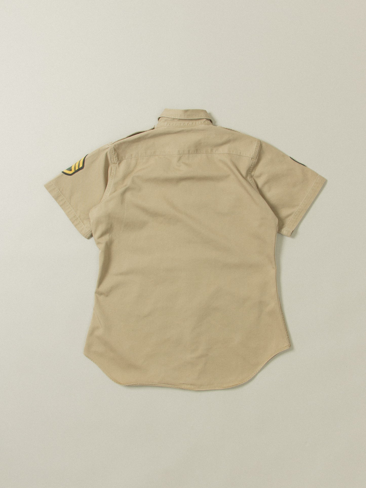 Vtg 1960s US Army Khaki Shirt (XS)
