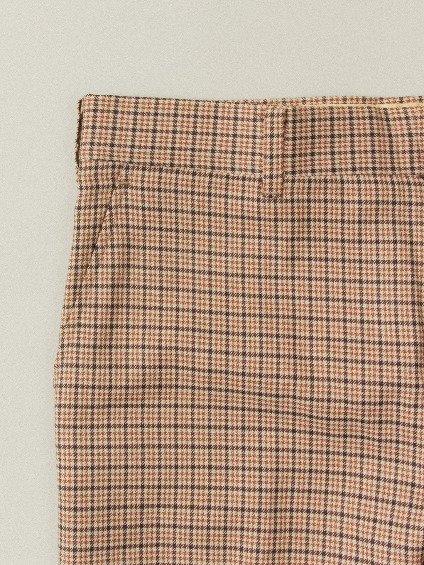 Vtg 1980s Checkered Dress Trousers (36x30)