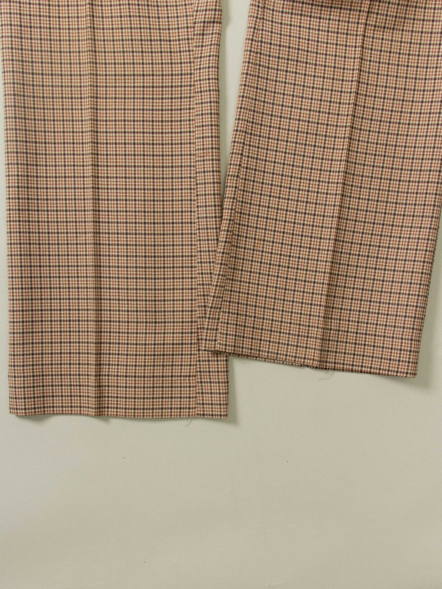 Vtg 1980s Checkered Dress Trousers (36x30)