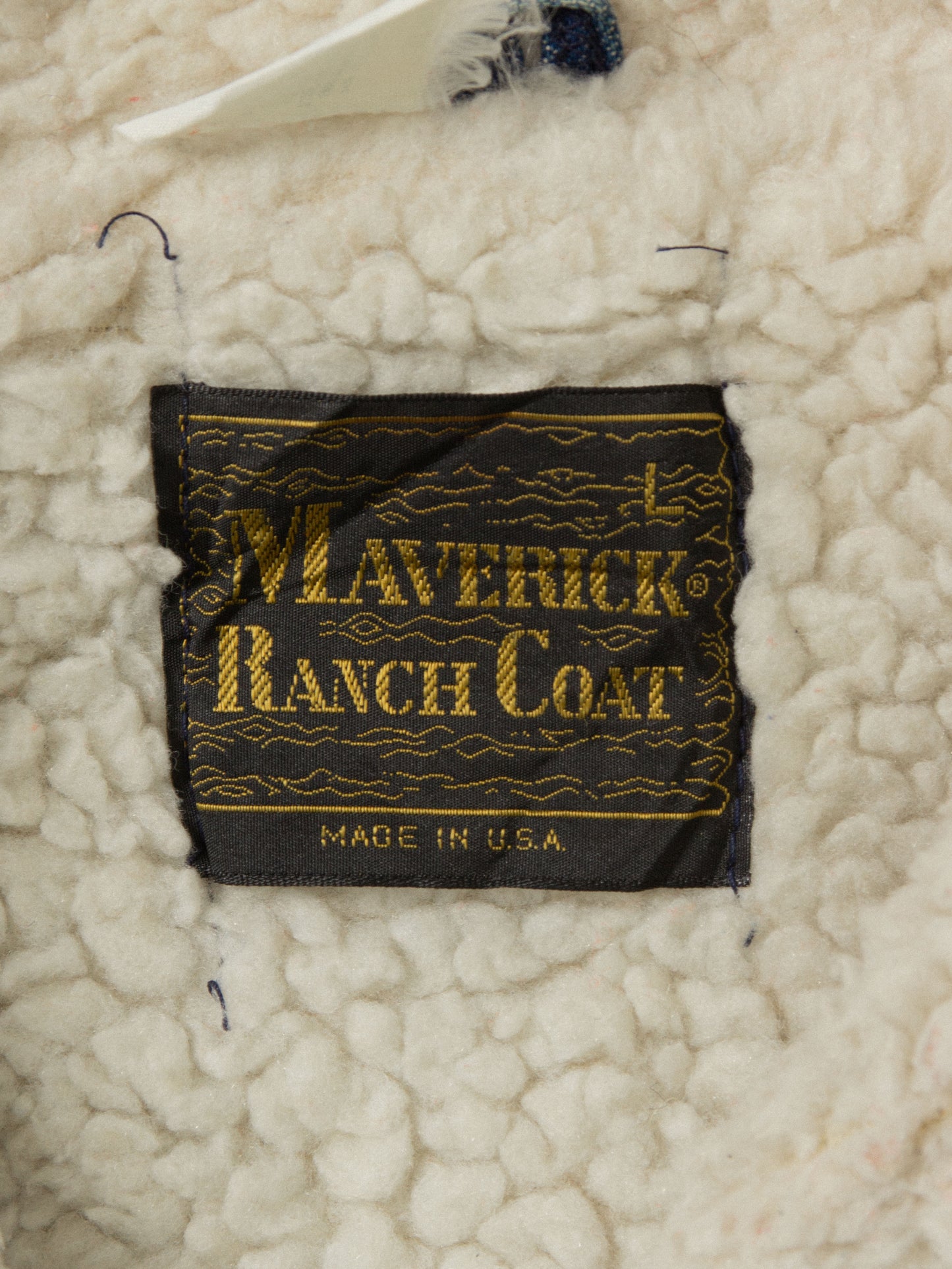 Vtg 1970s Maverick Sherpa Ranch Coat - Made in USA (M)