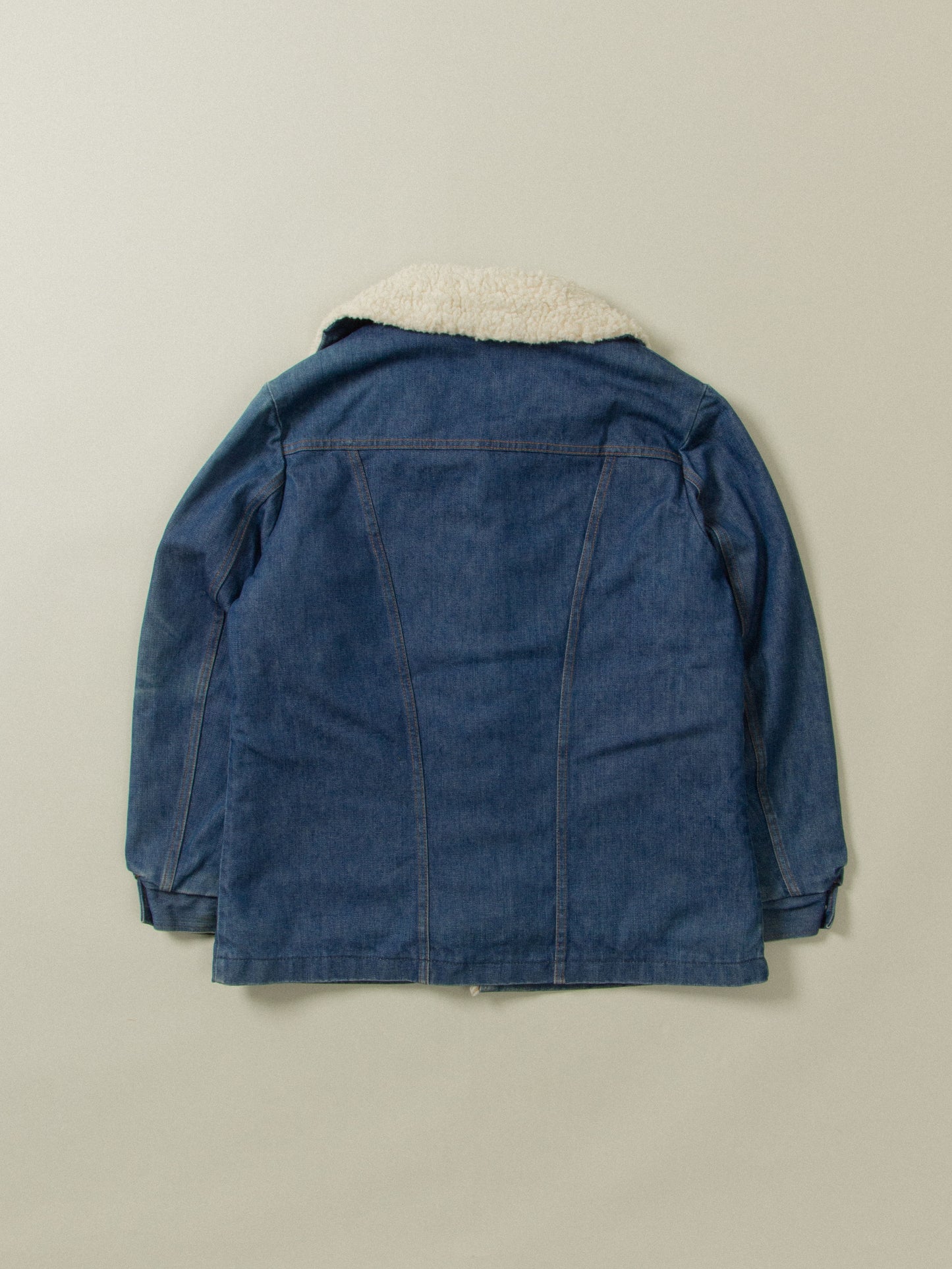 Vtg 1970s Maverick Sherpa Ranch Coat - Made in USA (M)
