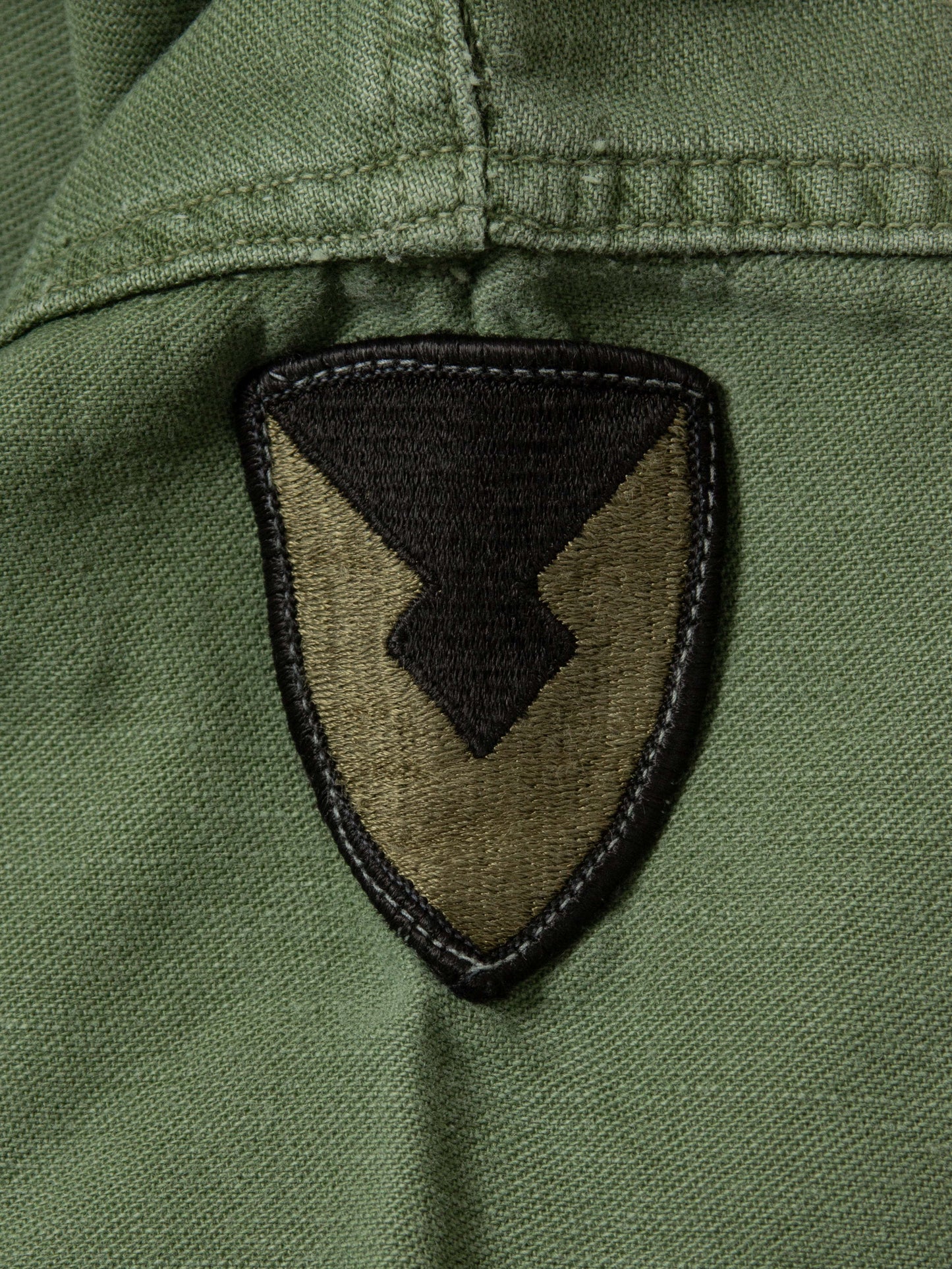 Vtg US Army OG-107 Fatigue Shirt (S/15½)